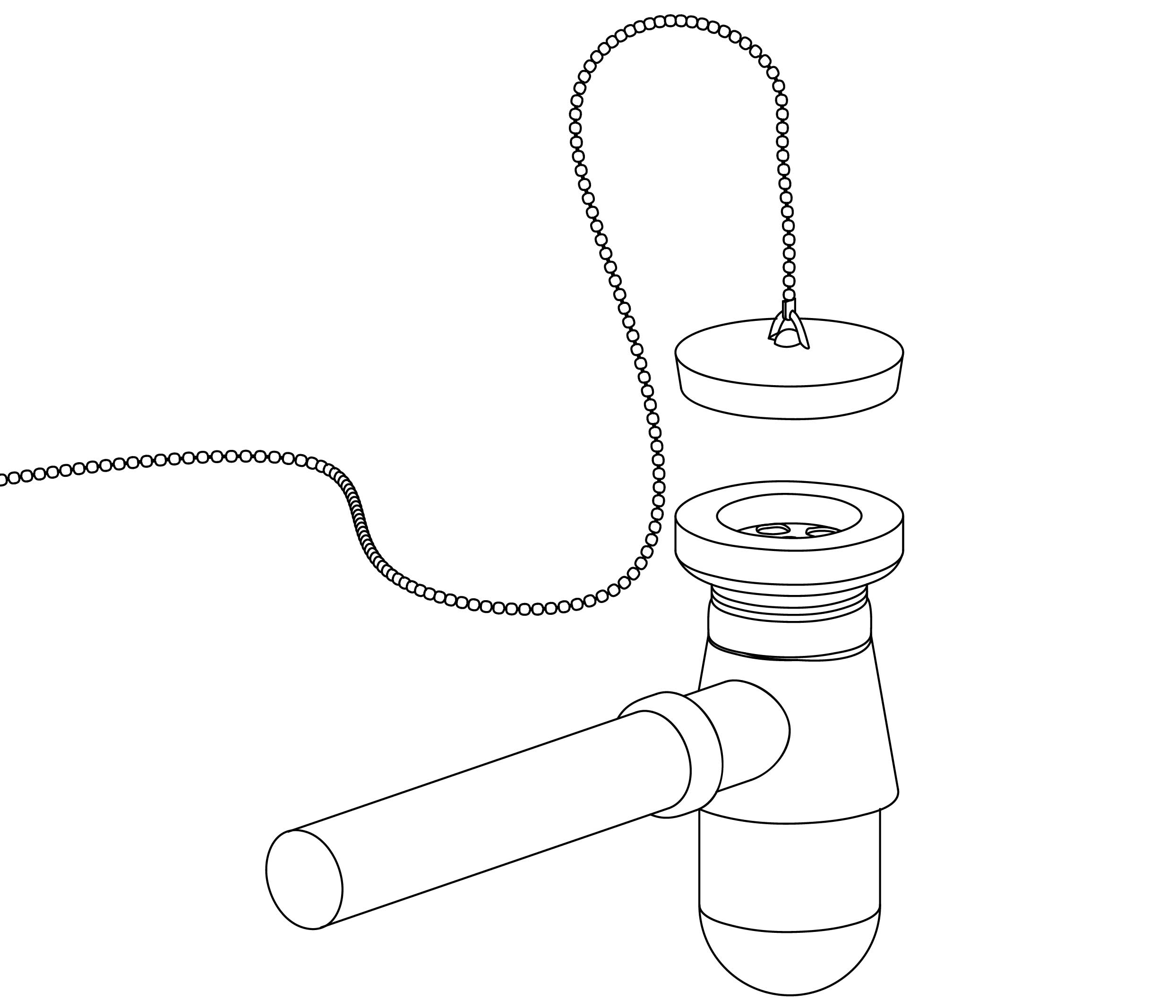 S00-105 Handbasin waste and trap