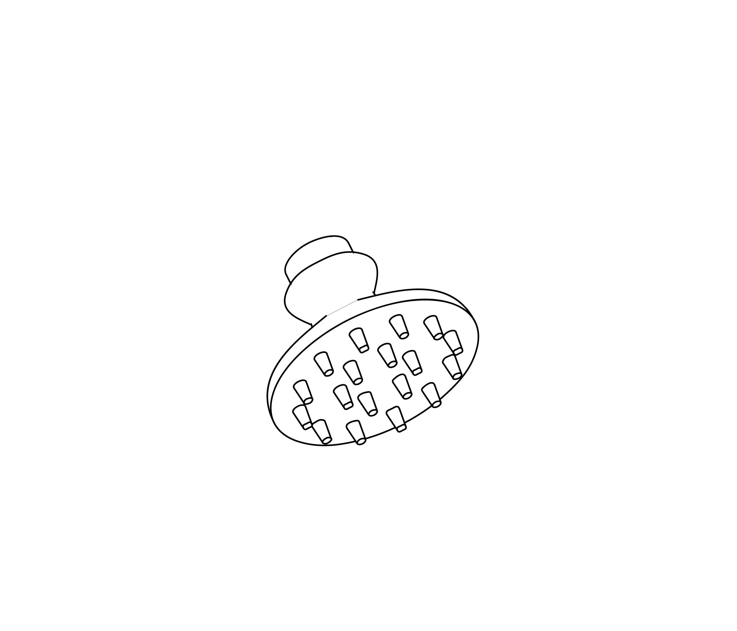 S00-2412 Pomme de douche « picots » Ø 80 mm