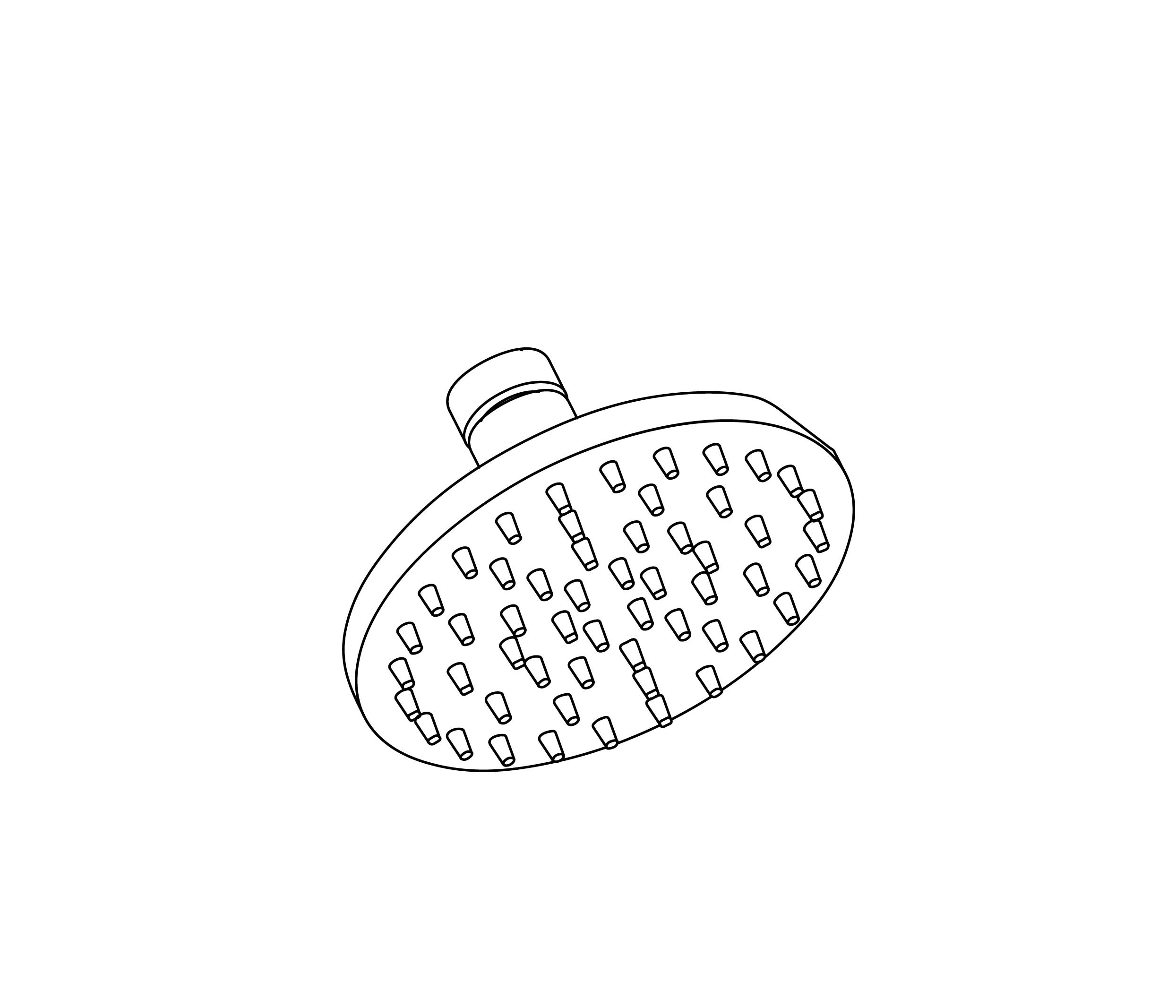 S00-2413 Pomme de douche « picots »  Ø 120 mm