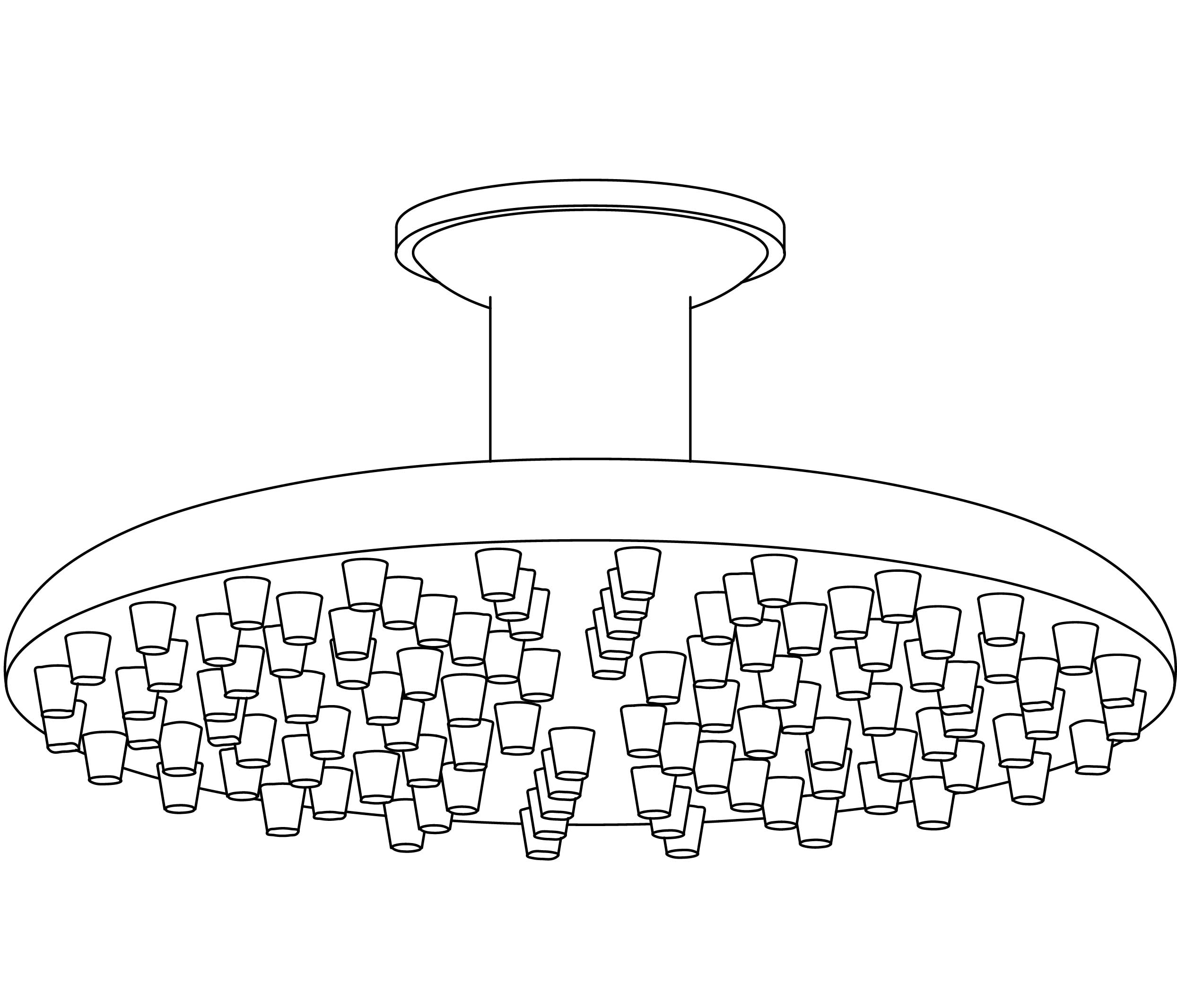 S00-2414 “Picots” round shower Ø260mm