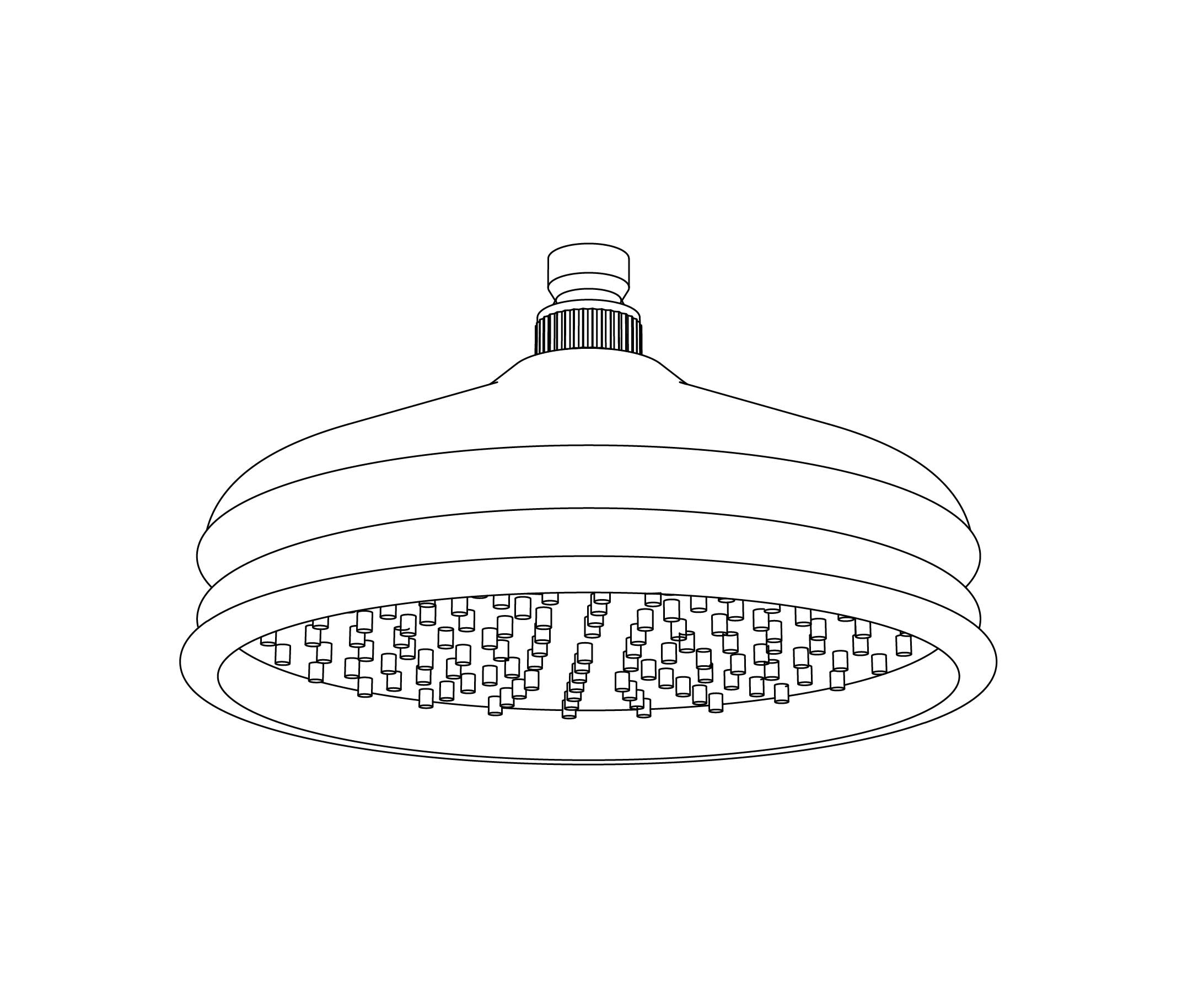 S00-2423 Pomme de douche « rétro » anti-calcaire Ø 220 mm
