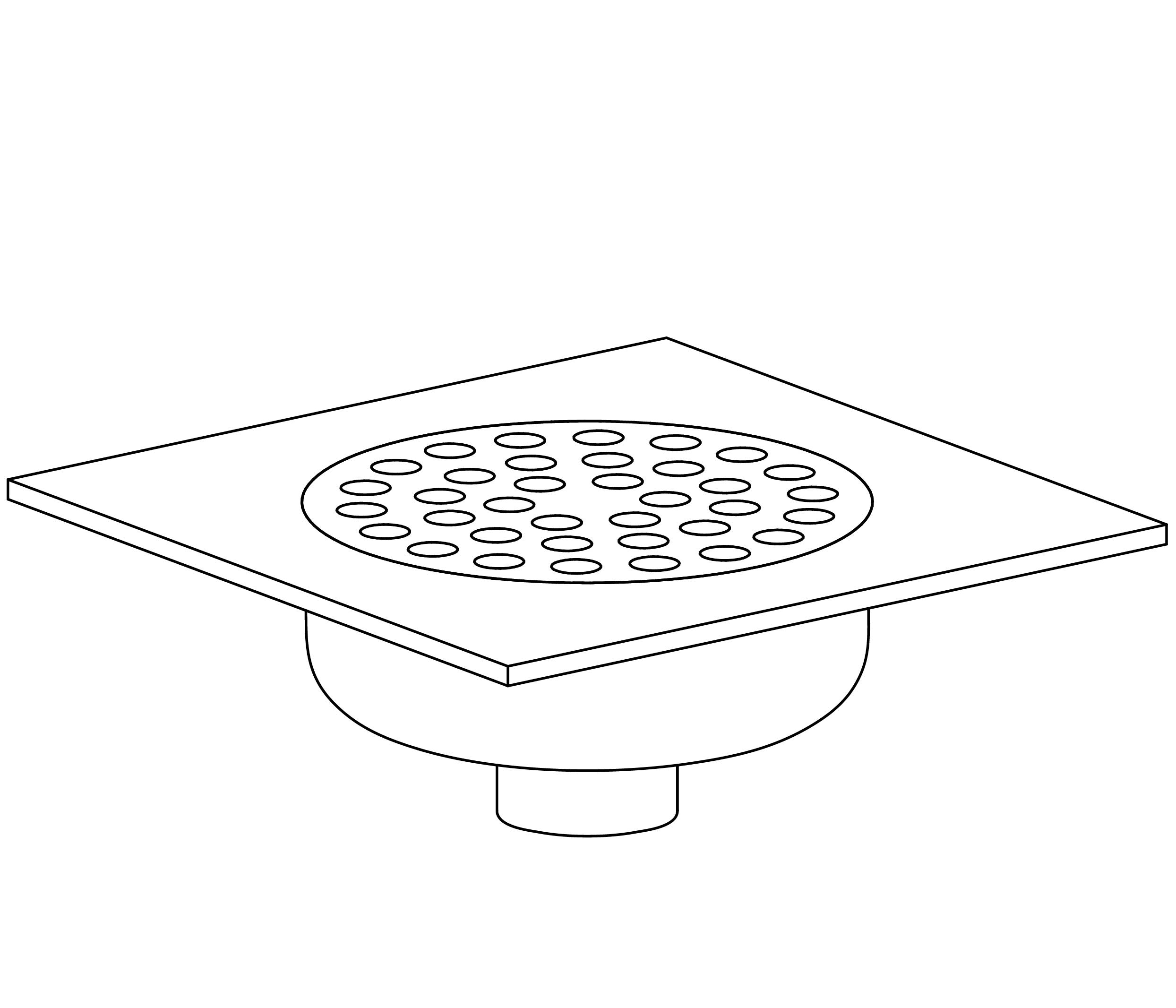 S00-254 Square floor trap