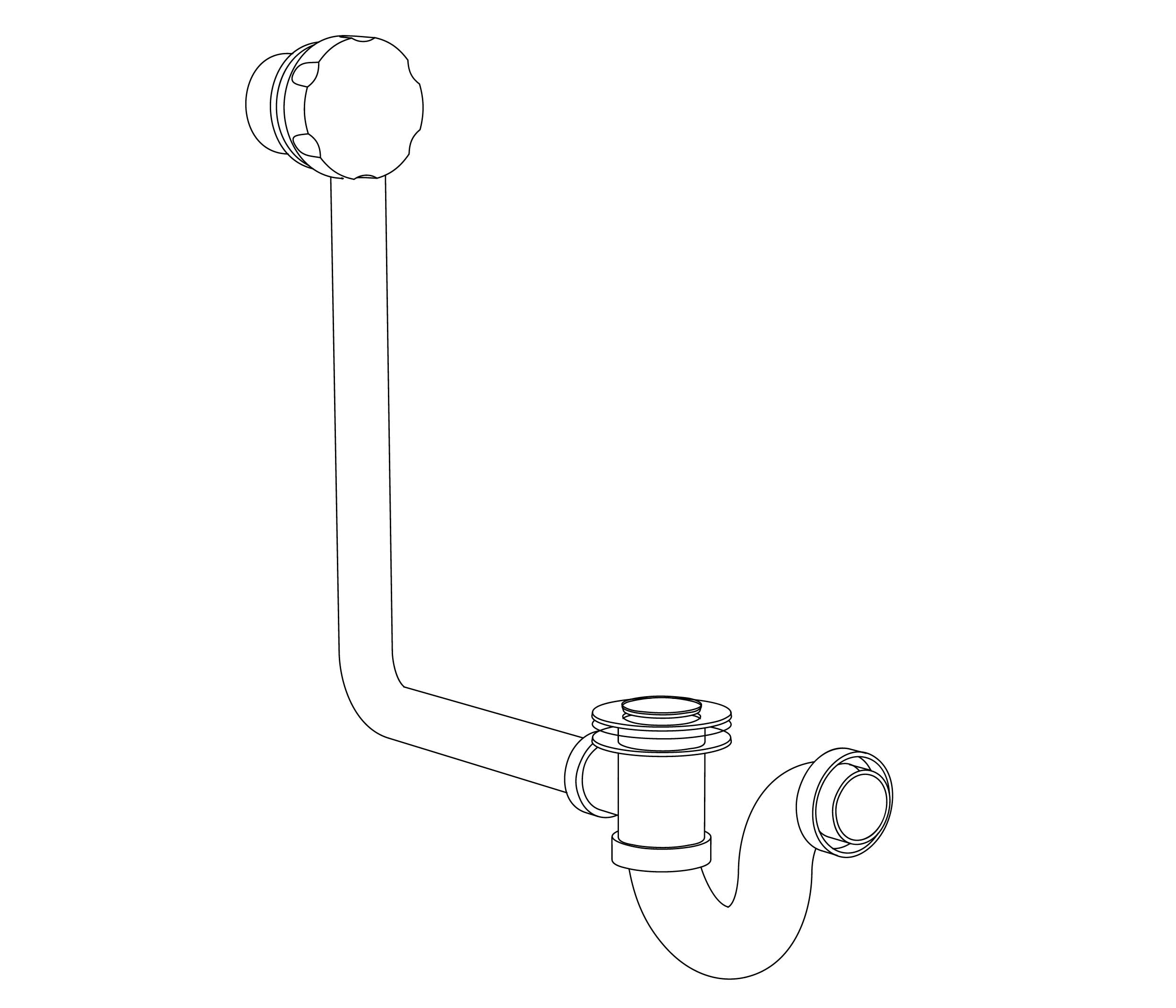 S00-305 Complete bathtub drain