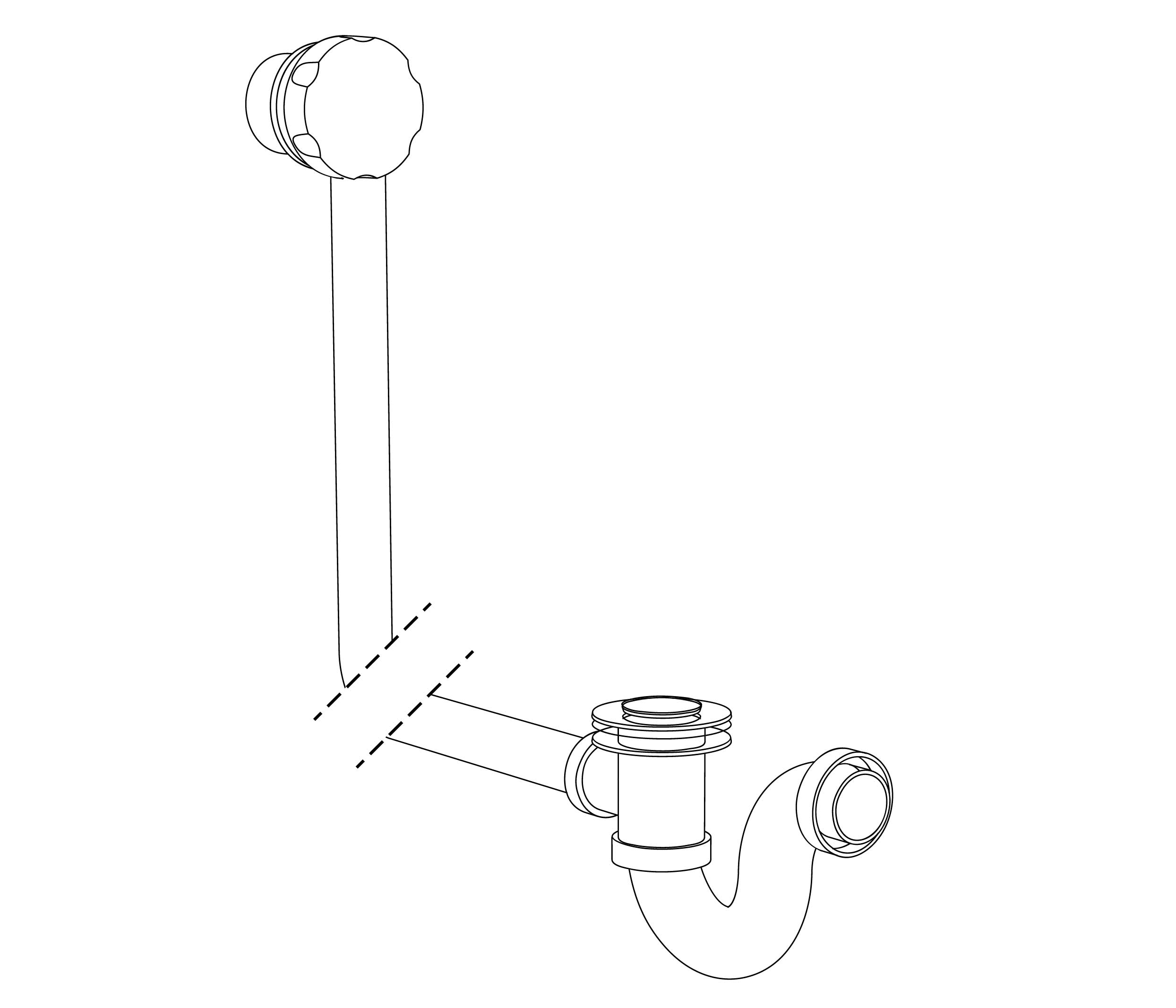 S00-306 Complete bathtub drain