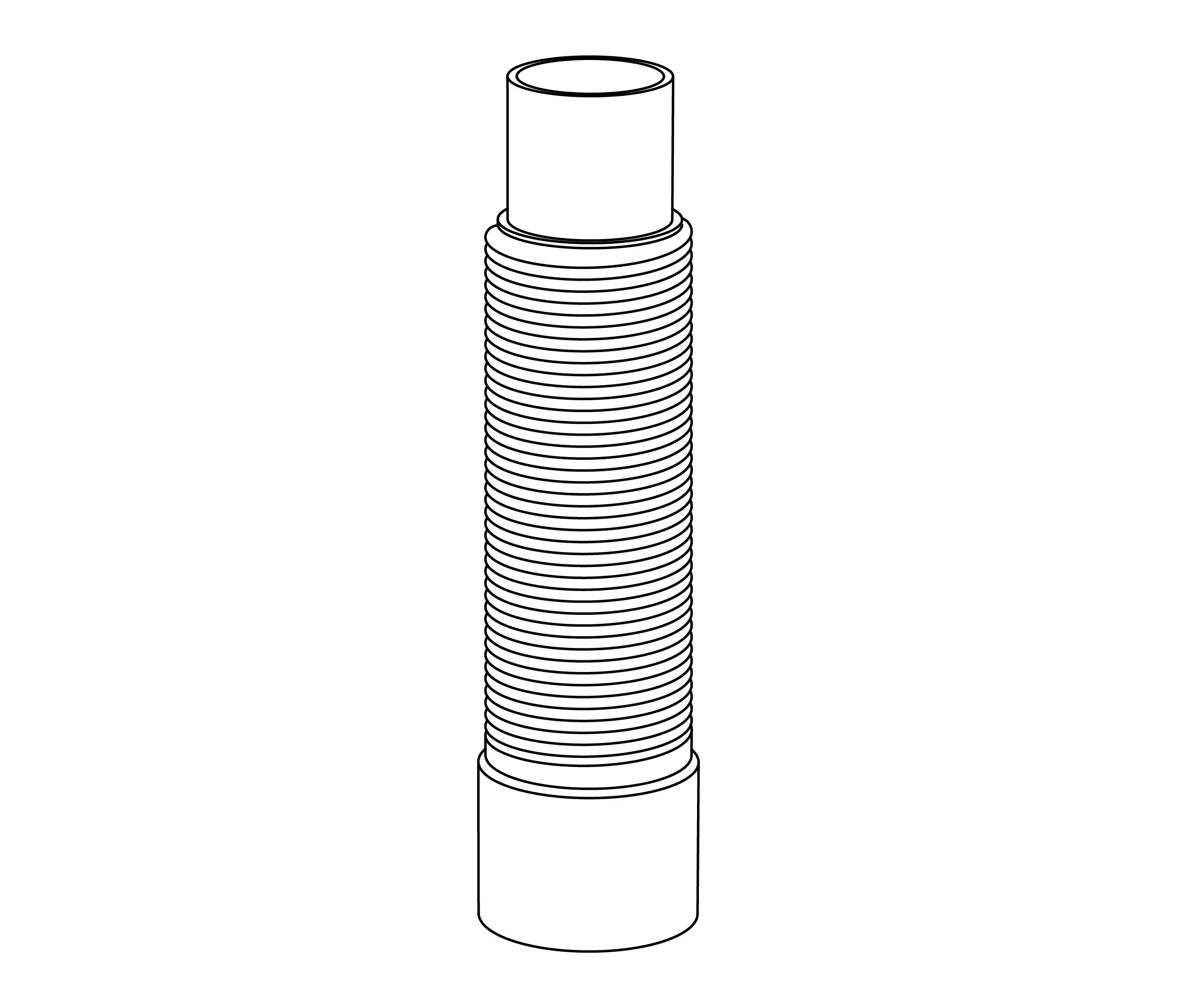S00-3DT2 Rim mounted diverter tube,plain top