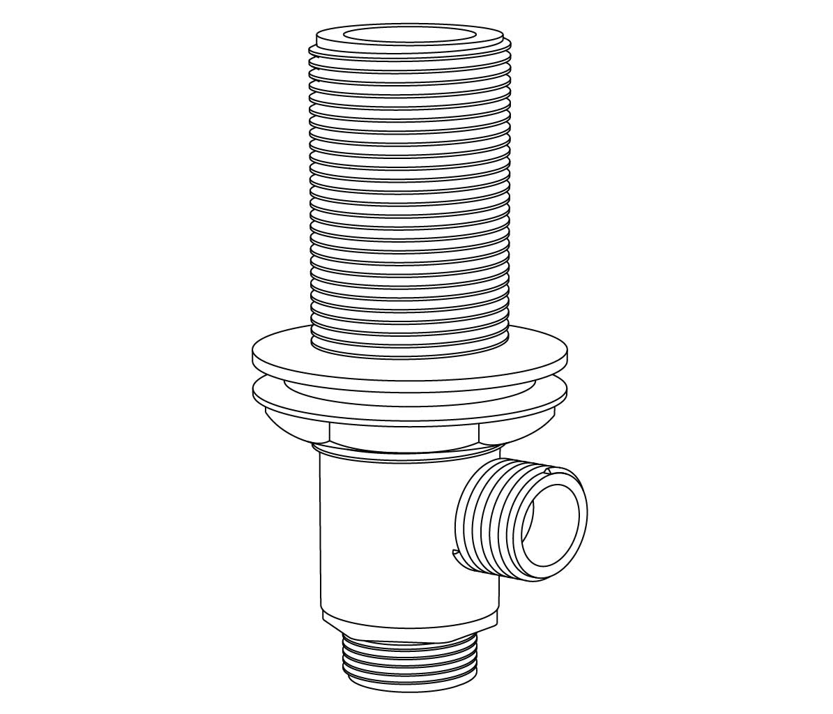 S00-3VB5 3/4″ rim mounted bath valve body