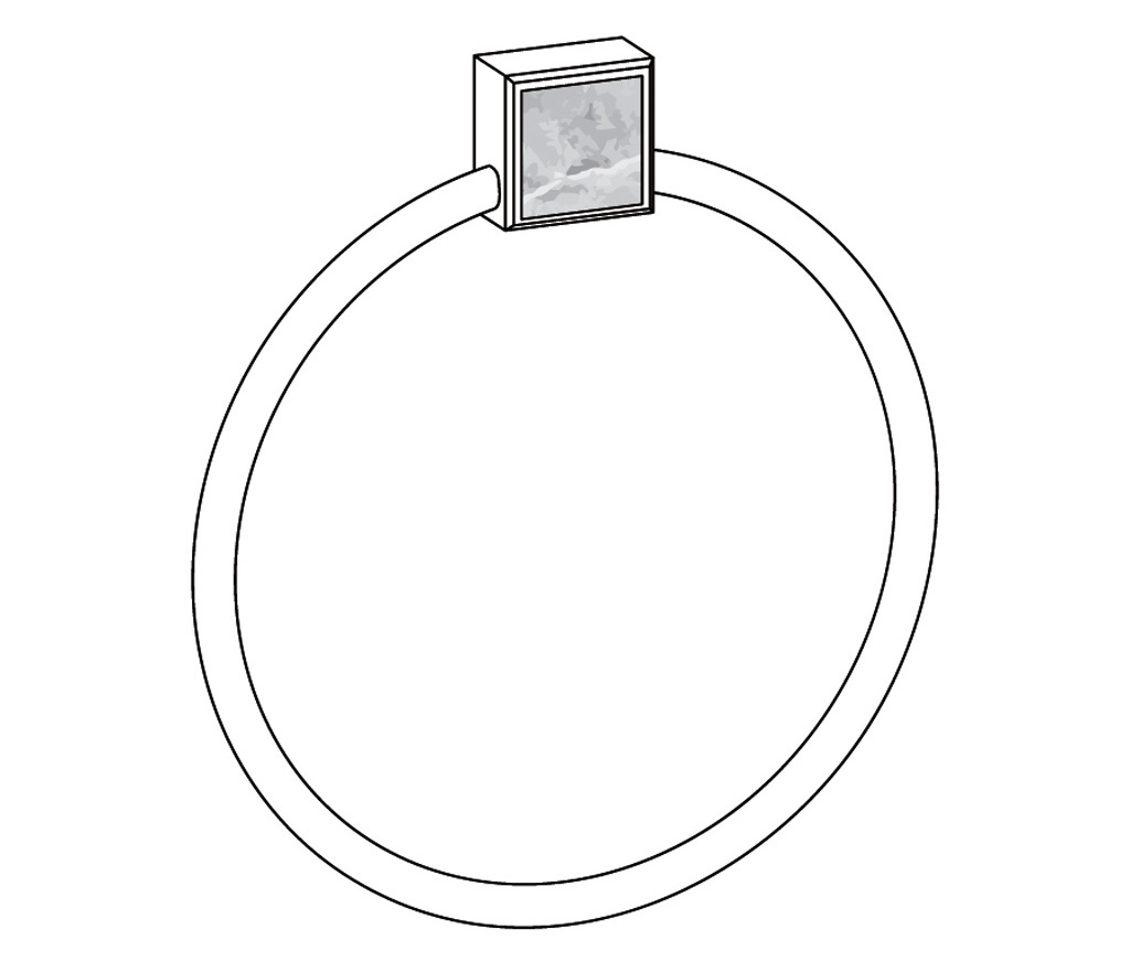 S05-510 Porte-serviette anneau