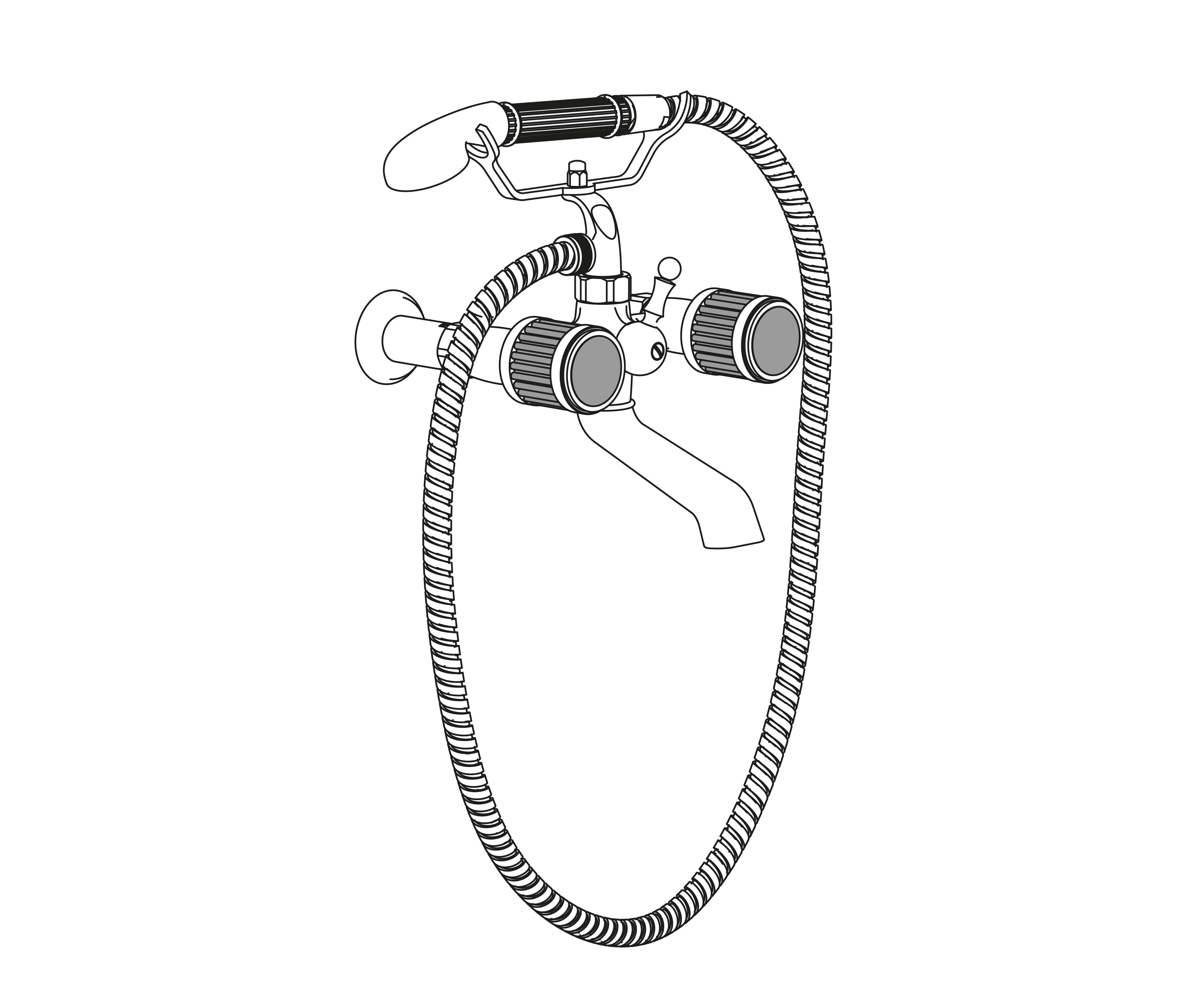 S100-3201 Wall mounted bath and shower mixer