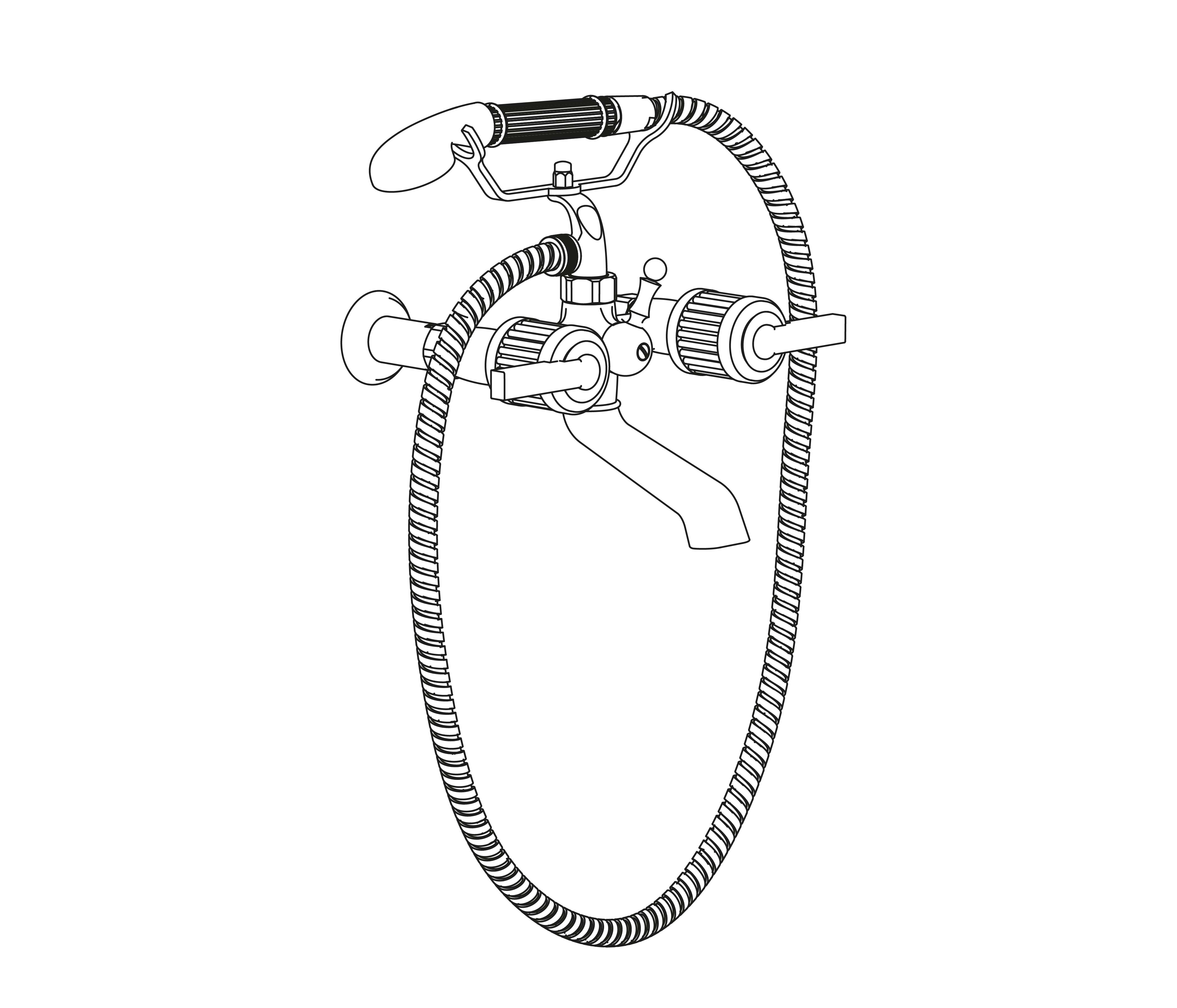 S108-3201 Wall mounted bath and shower mixer