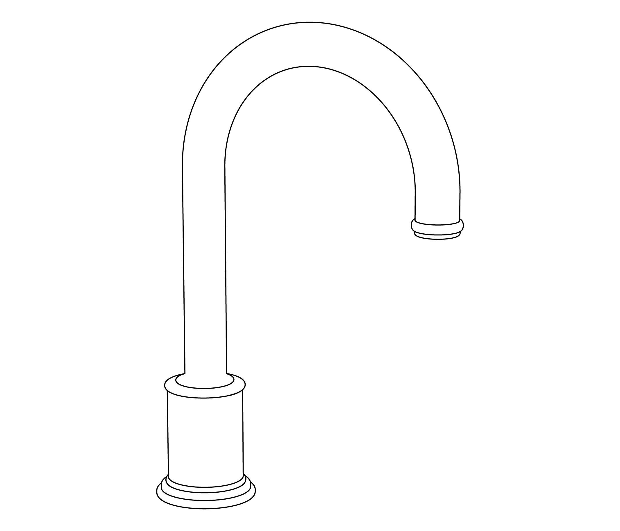 S117-1S2 Rim mounted basin spout