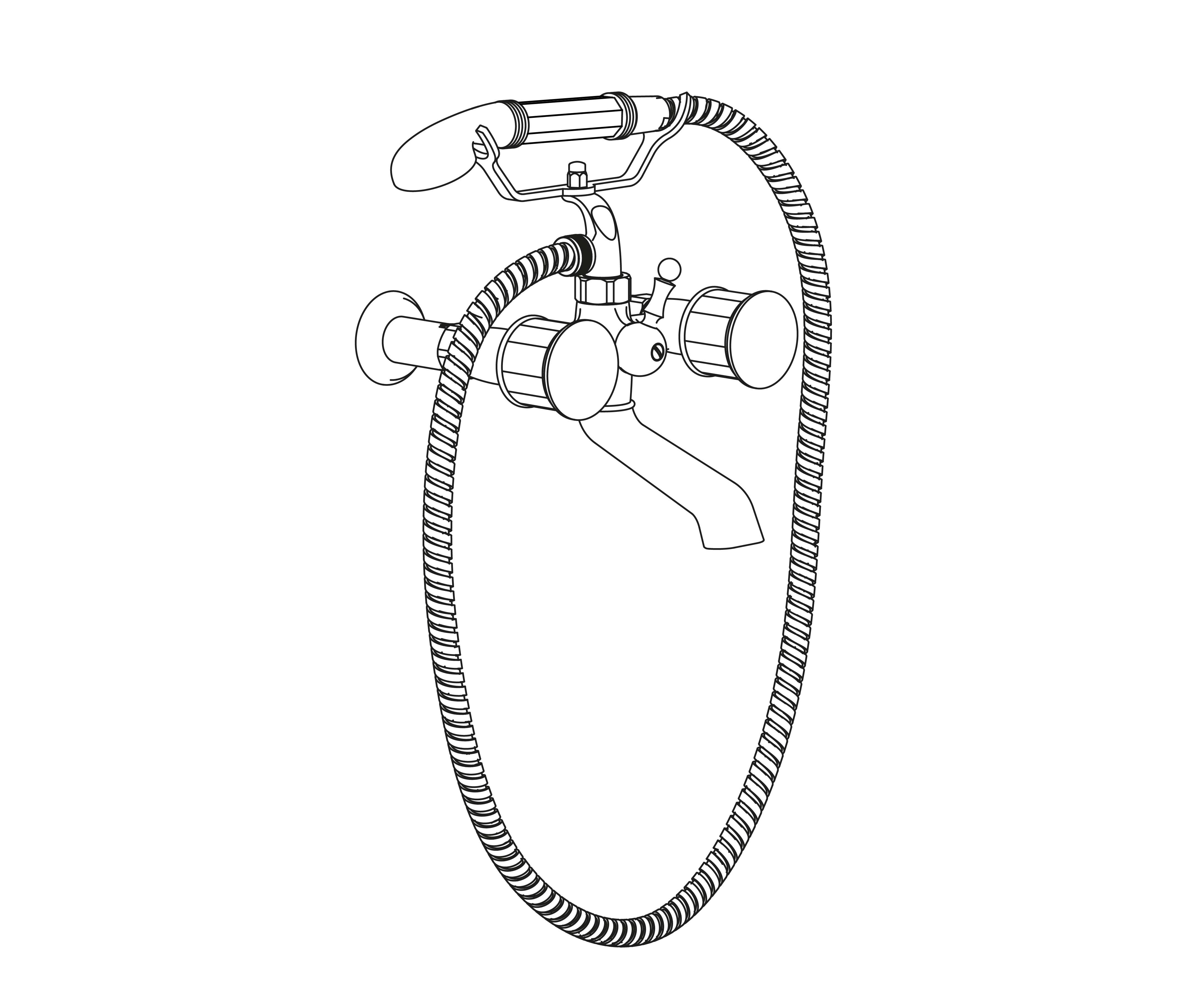 S117-3201 Wall mounted bath and shower mixer