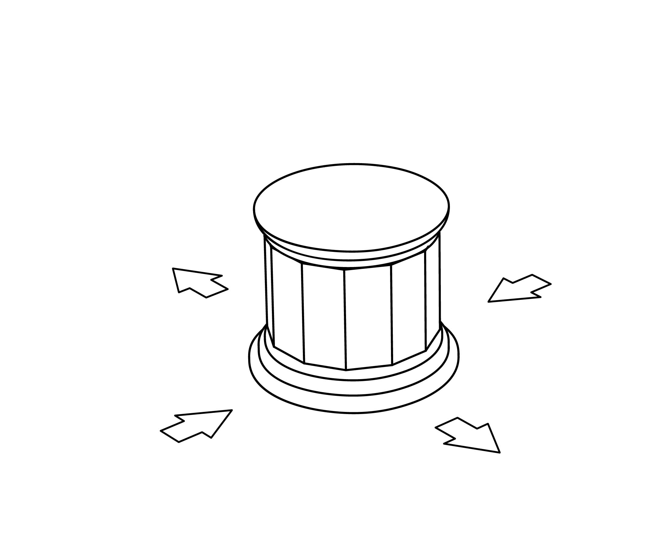 S117-334 Rim mounted 4-way diverter