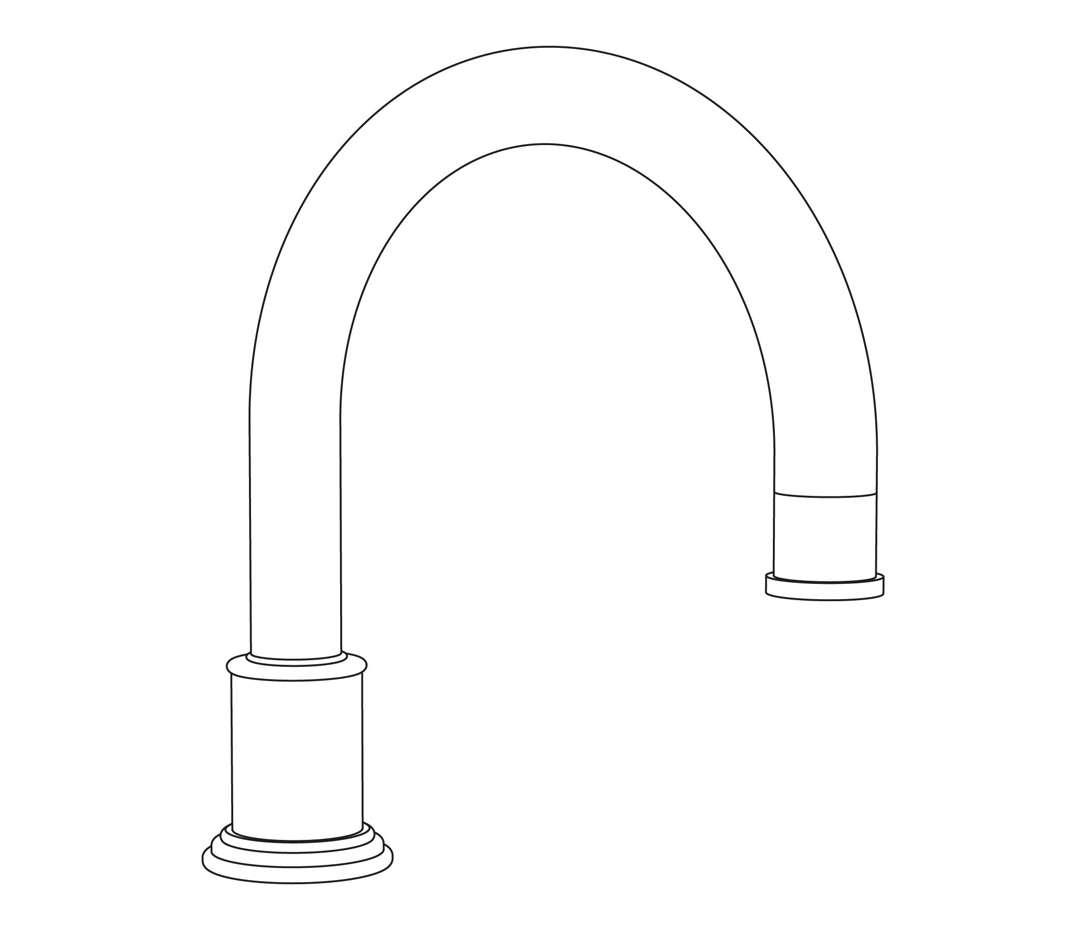 S117-3S2L Rim mounted bath spout