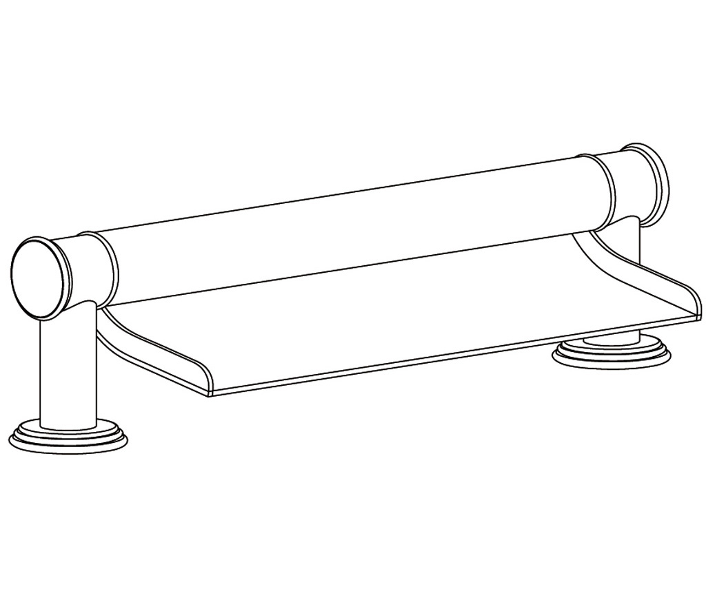 S117-3WF1 Bec de bain « Cascade »