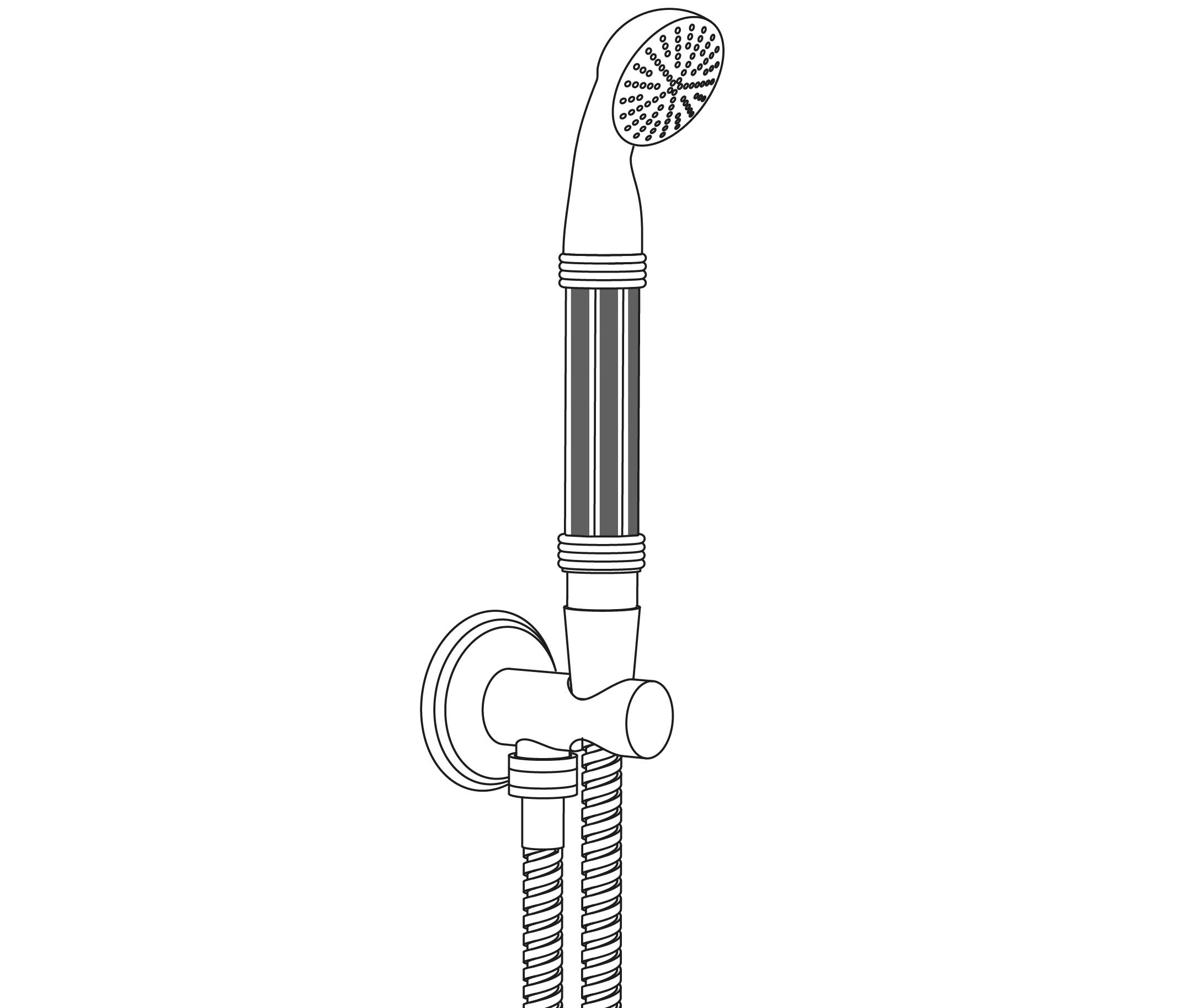 S118-2213V2 Douchette inserts sur sortie murale