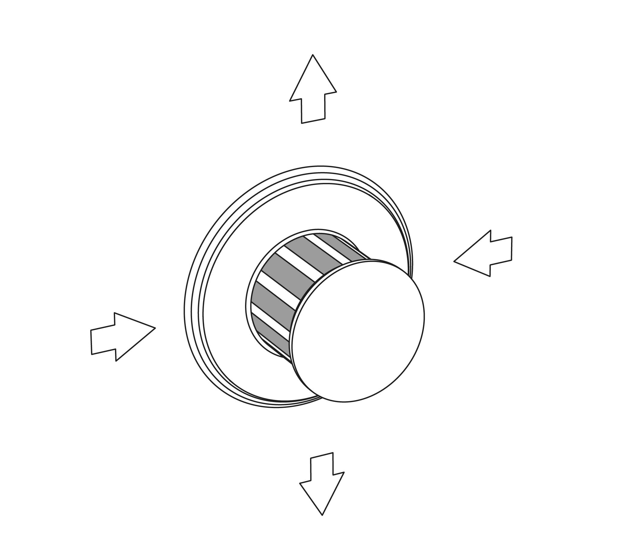 S118-244 Wall mounted 4-way diverter