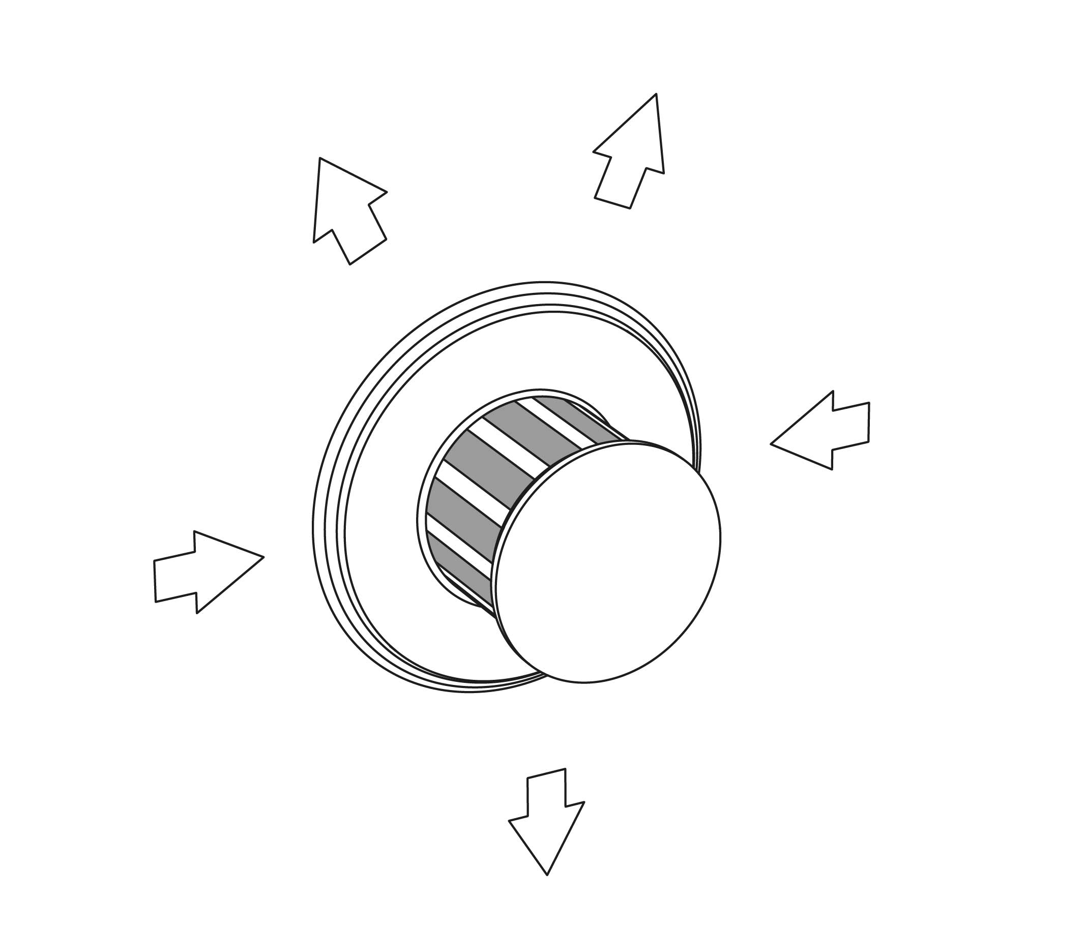 S118-245 Wall mounted 5-way diverter