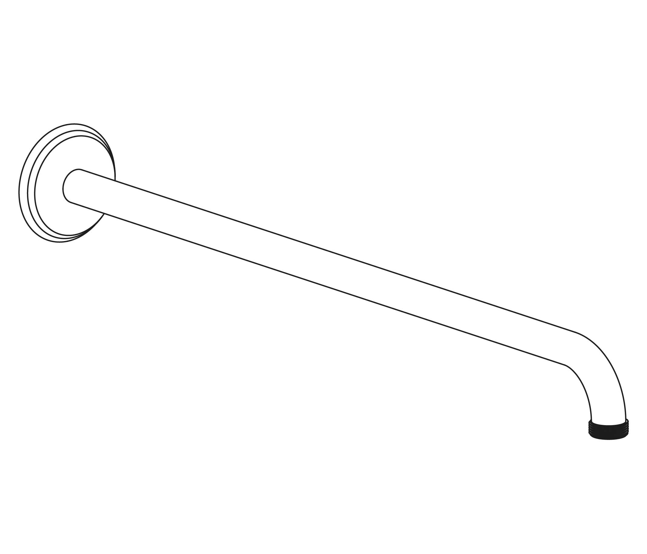S118-2W450 Wall mounted shower arm