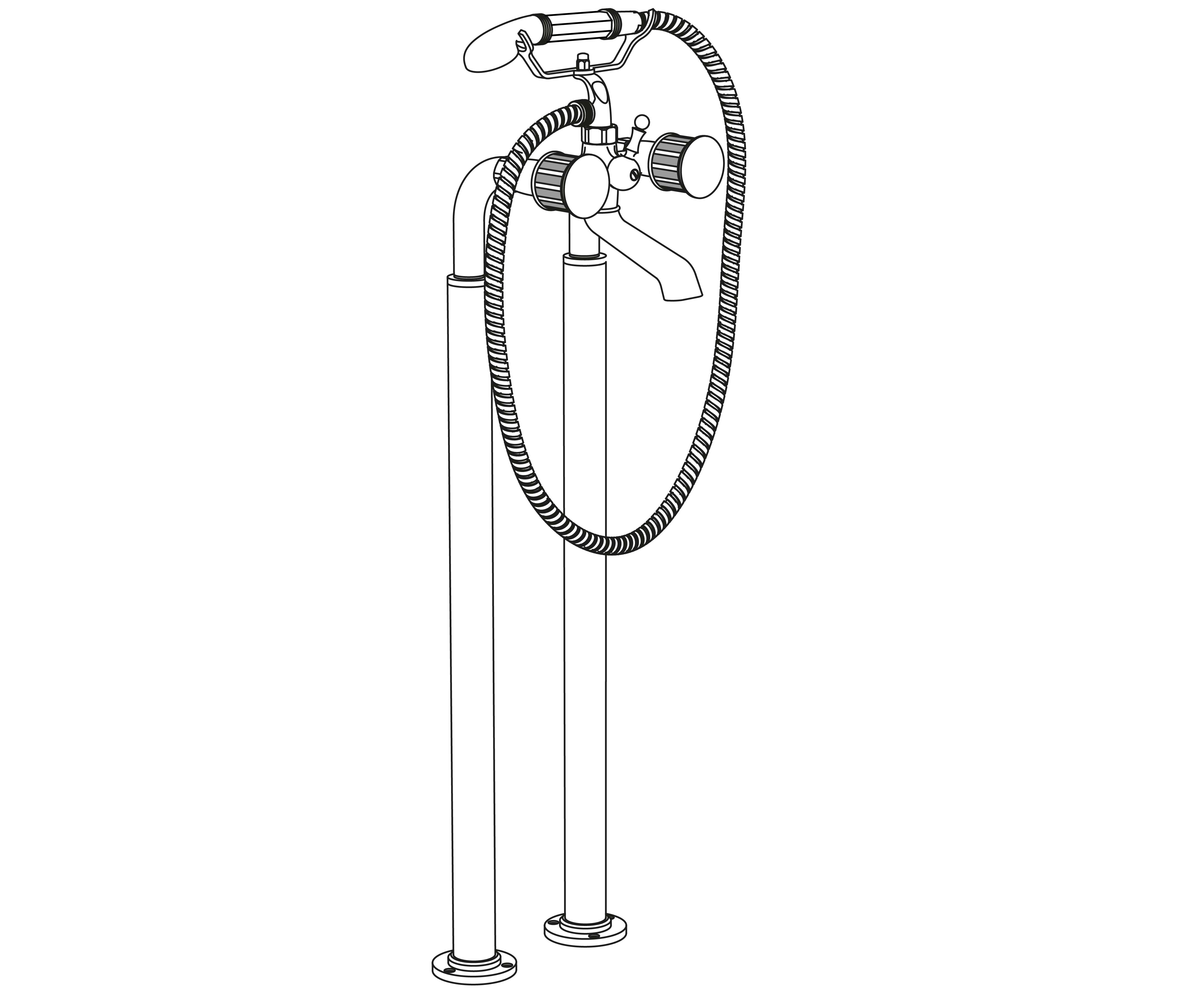 S118-3309 Floor mounted mixer