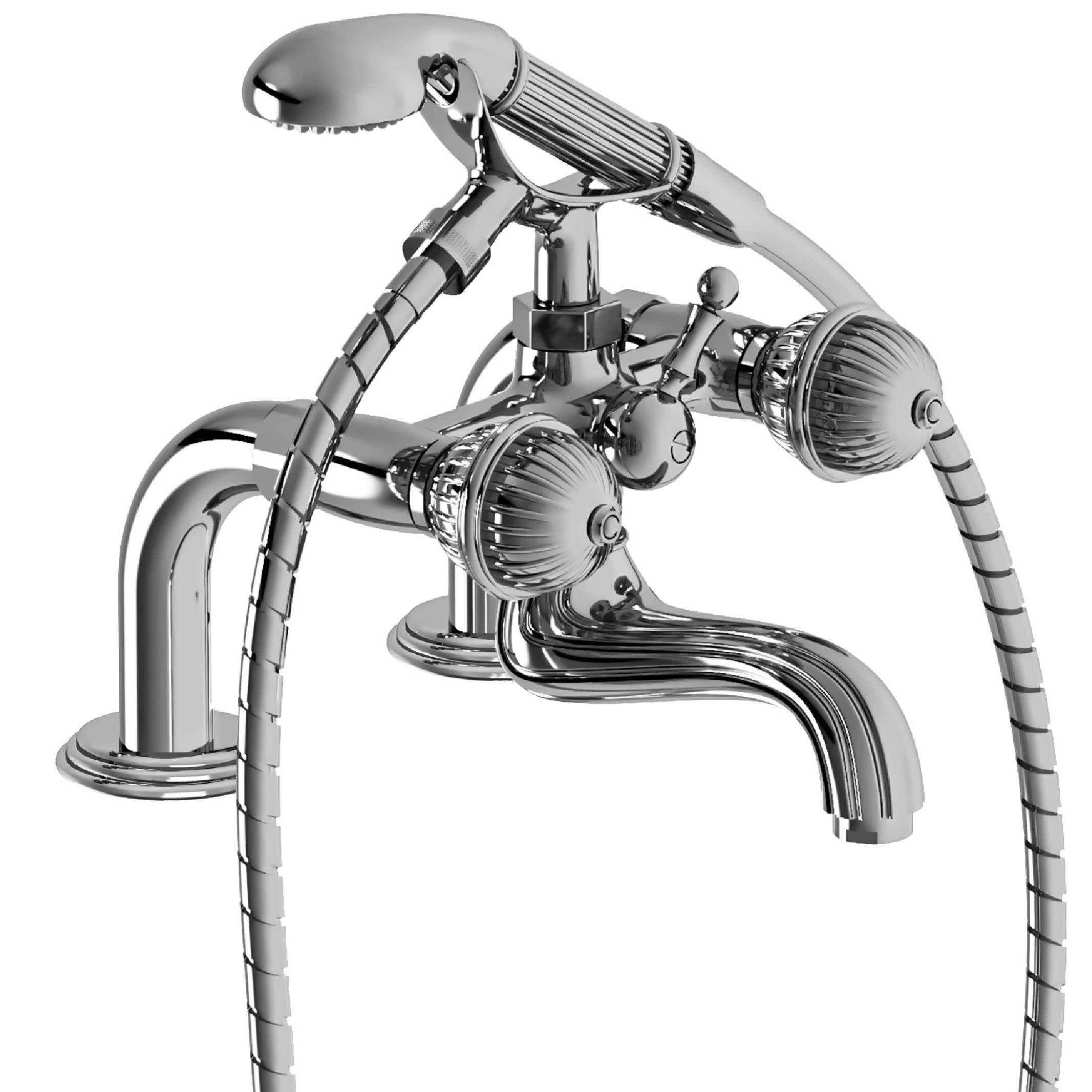 S126-3306 Rim mounted bath and shower mixer