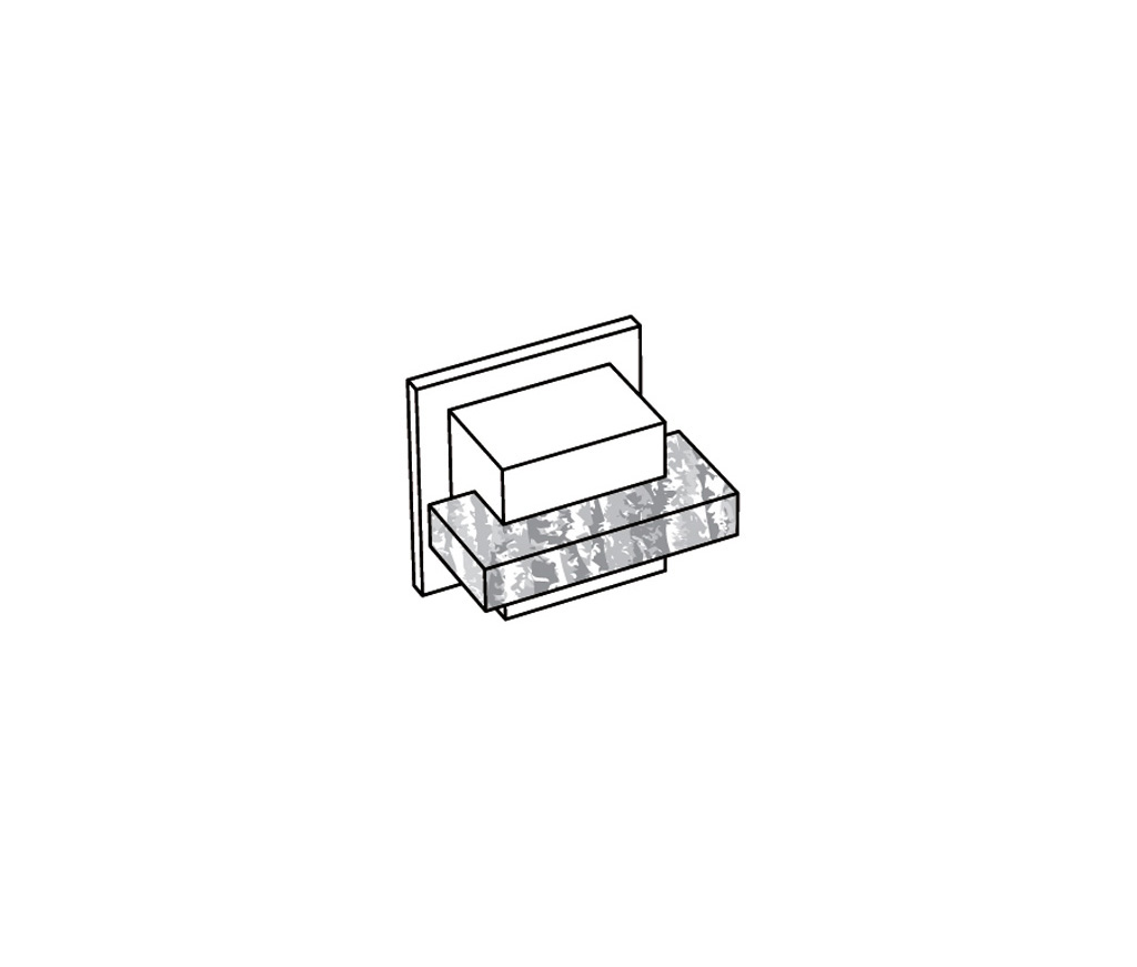 S13-229C Robinet d’arrêt 3/4″ encastré mural F