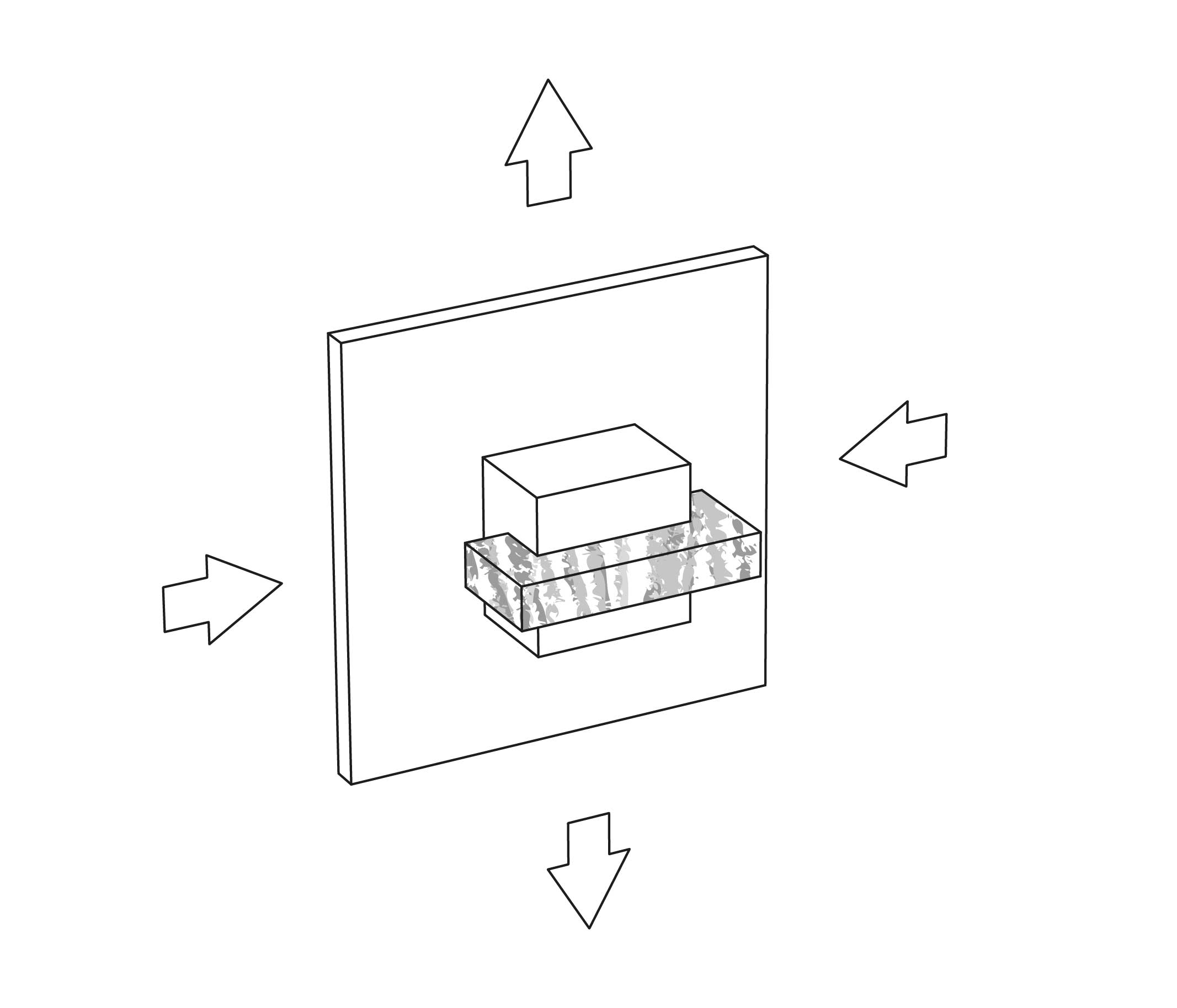 S13-244 Wall mounted 4-way diverter