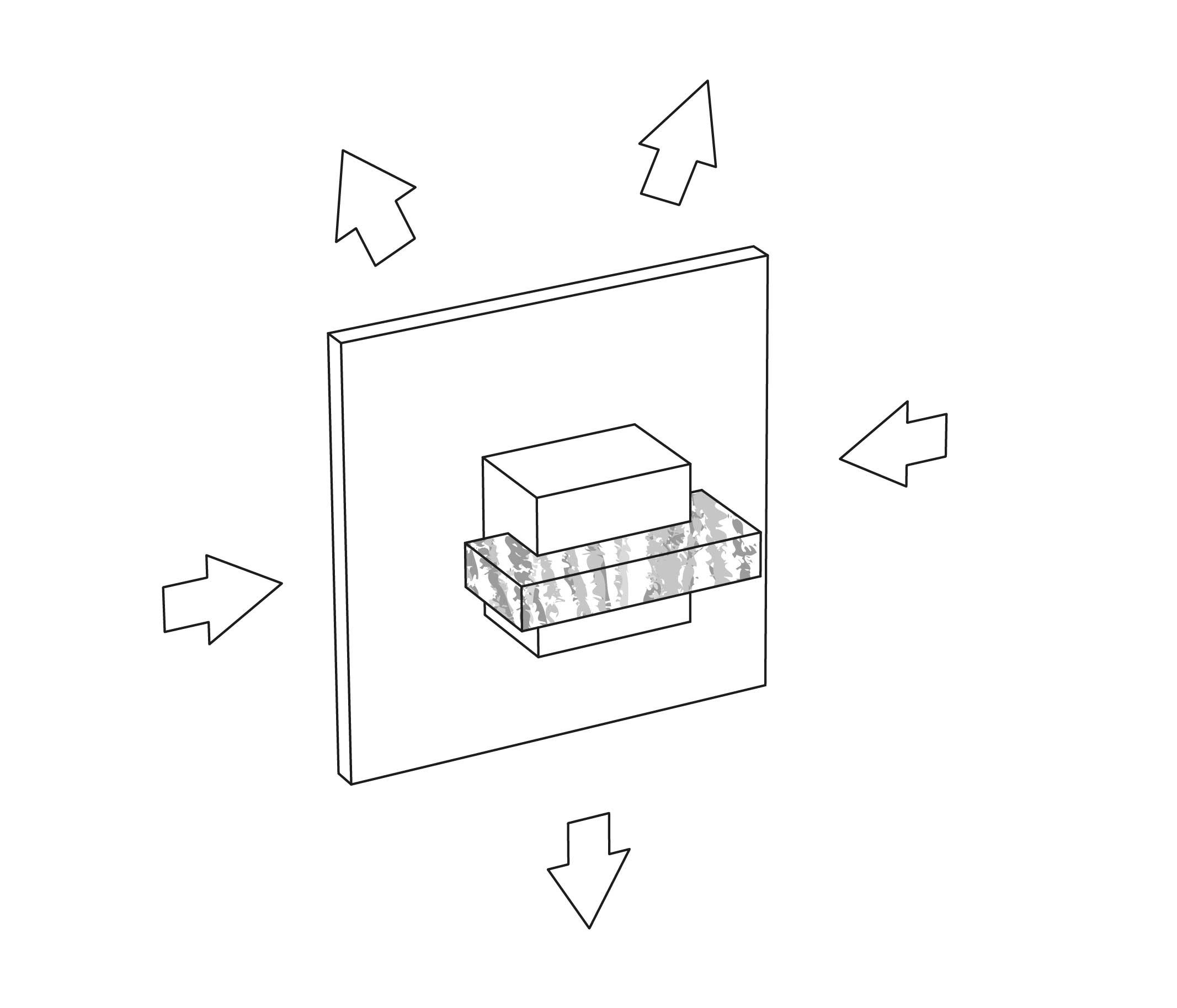 S13-245 Wall mounted 5-way diverter