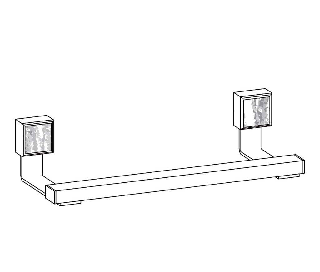 S13-508 Wall mounted single towel bar