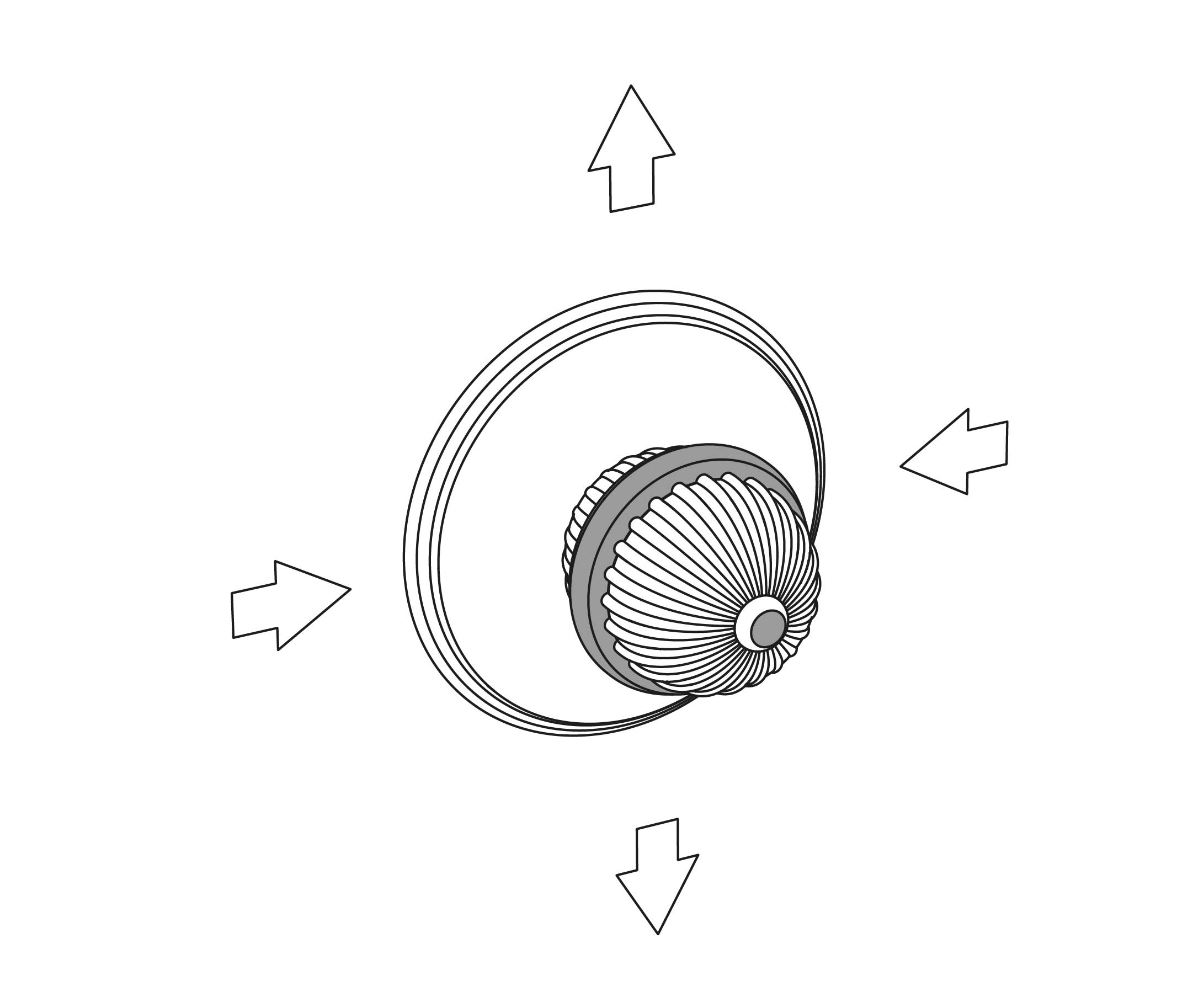 S134-244 Wall mounted 4-way diverter