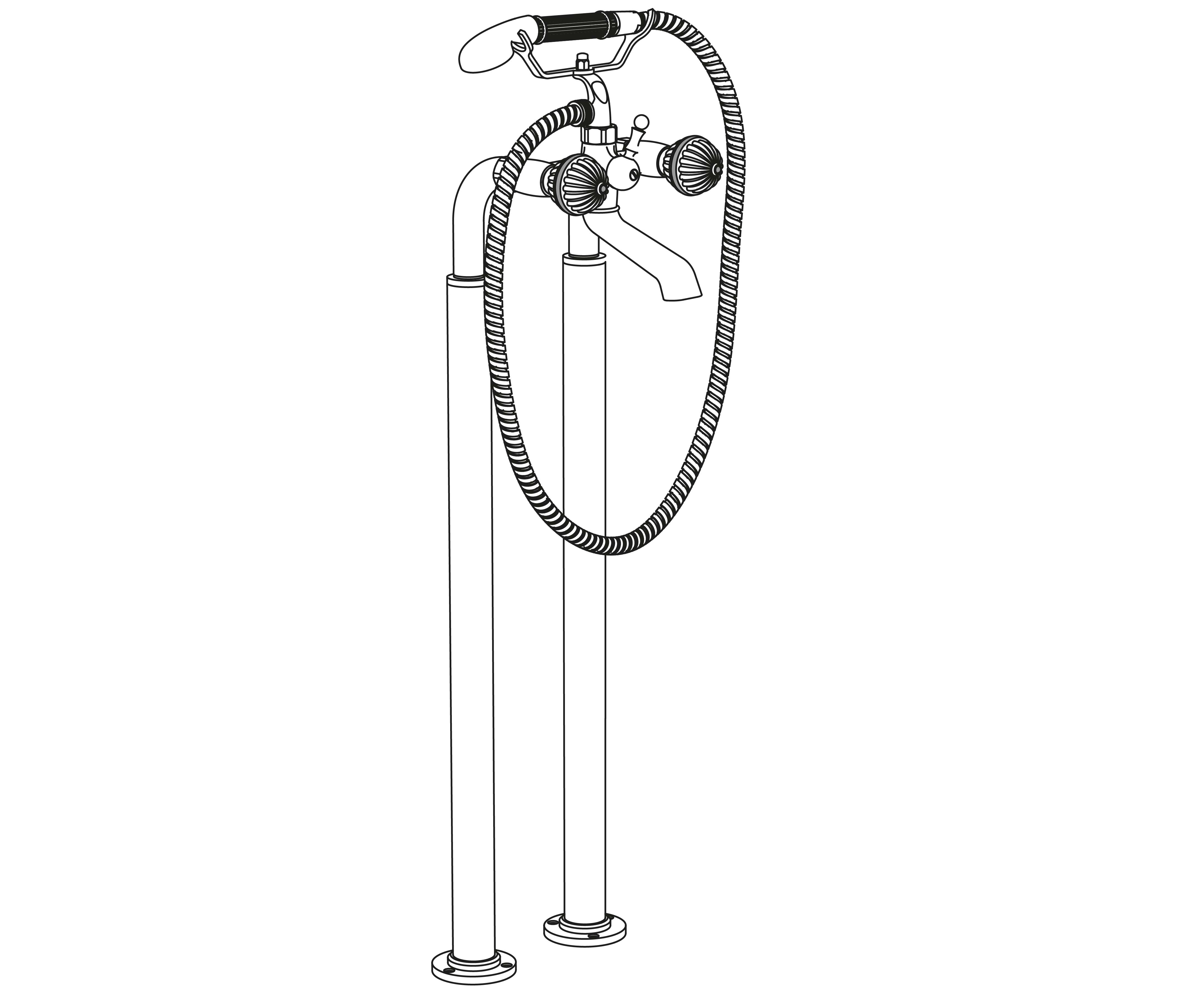 S134-3309 Floor mounted mixer