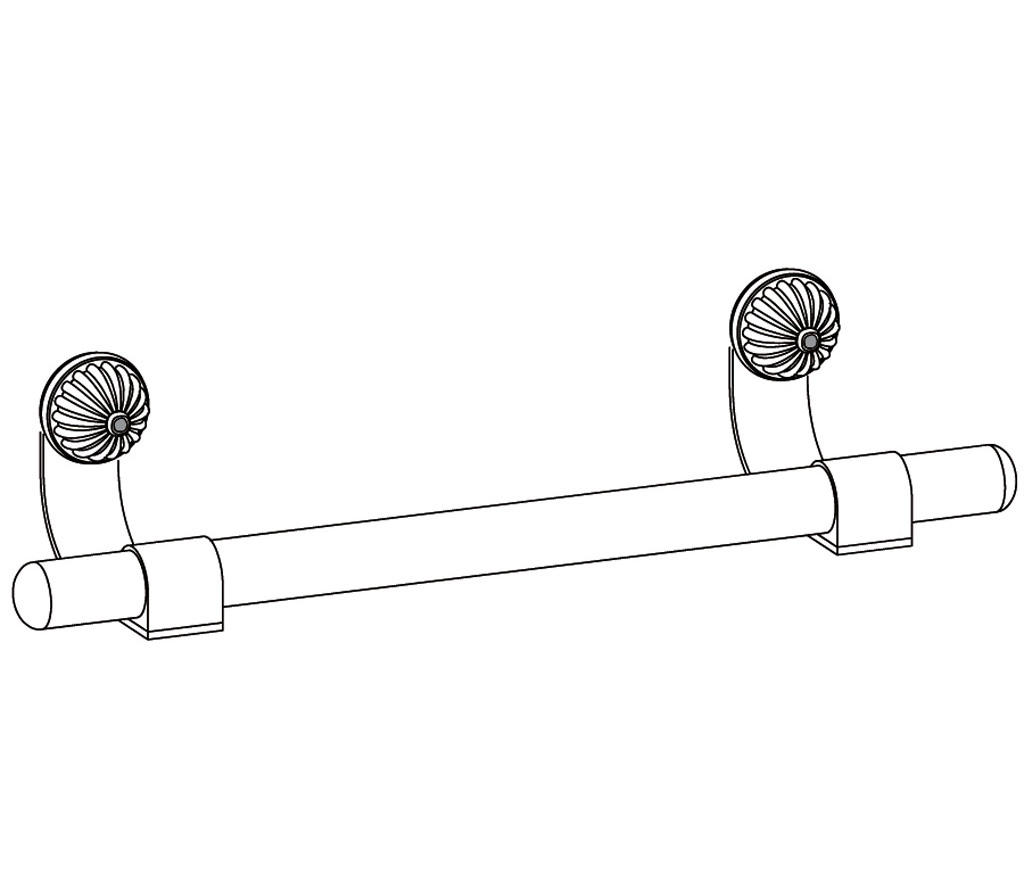 S134-508 Porte-serviette une barre fixe