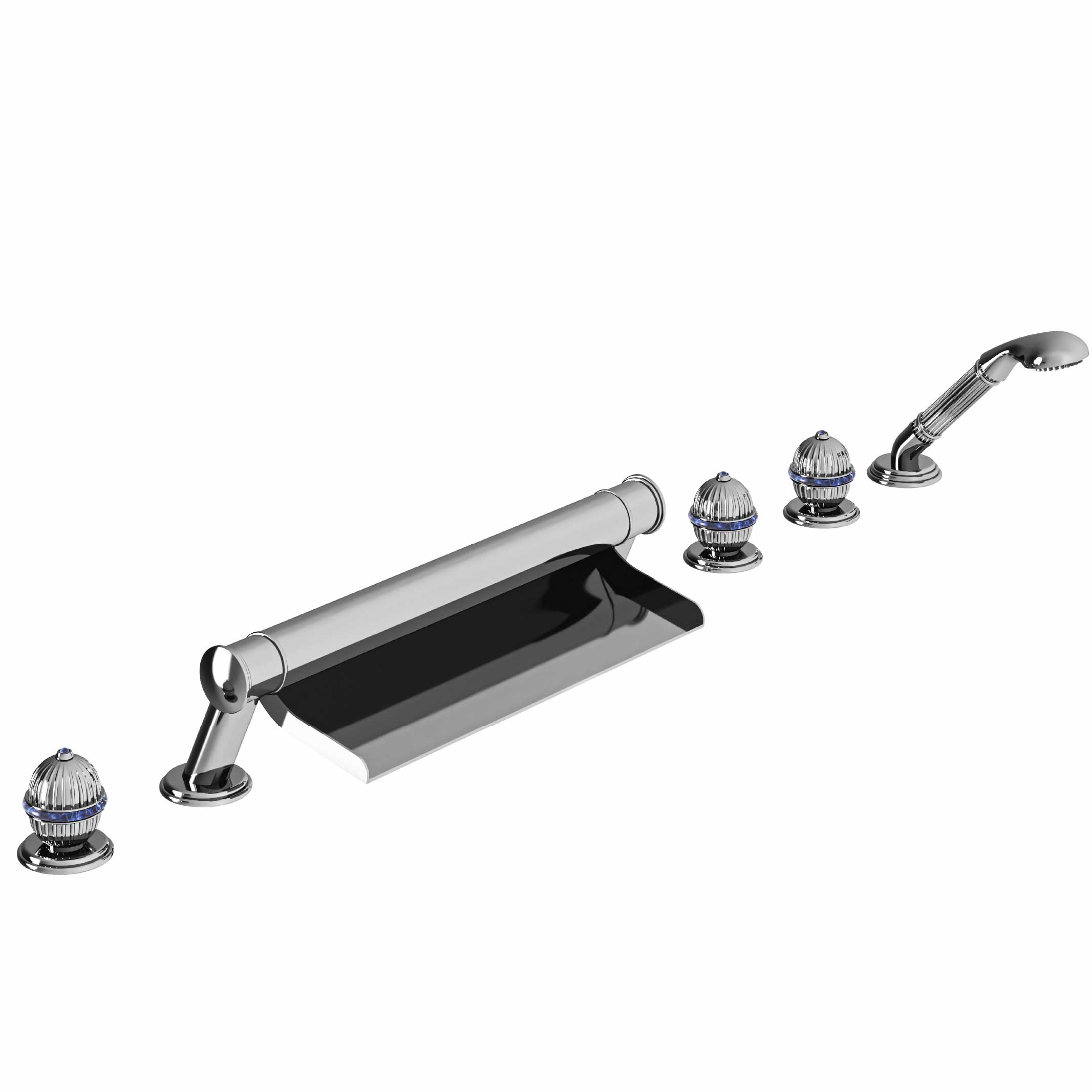 S136-3307 Bain-douche sur gorge 6 trous