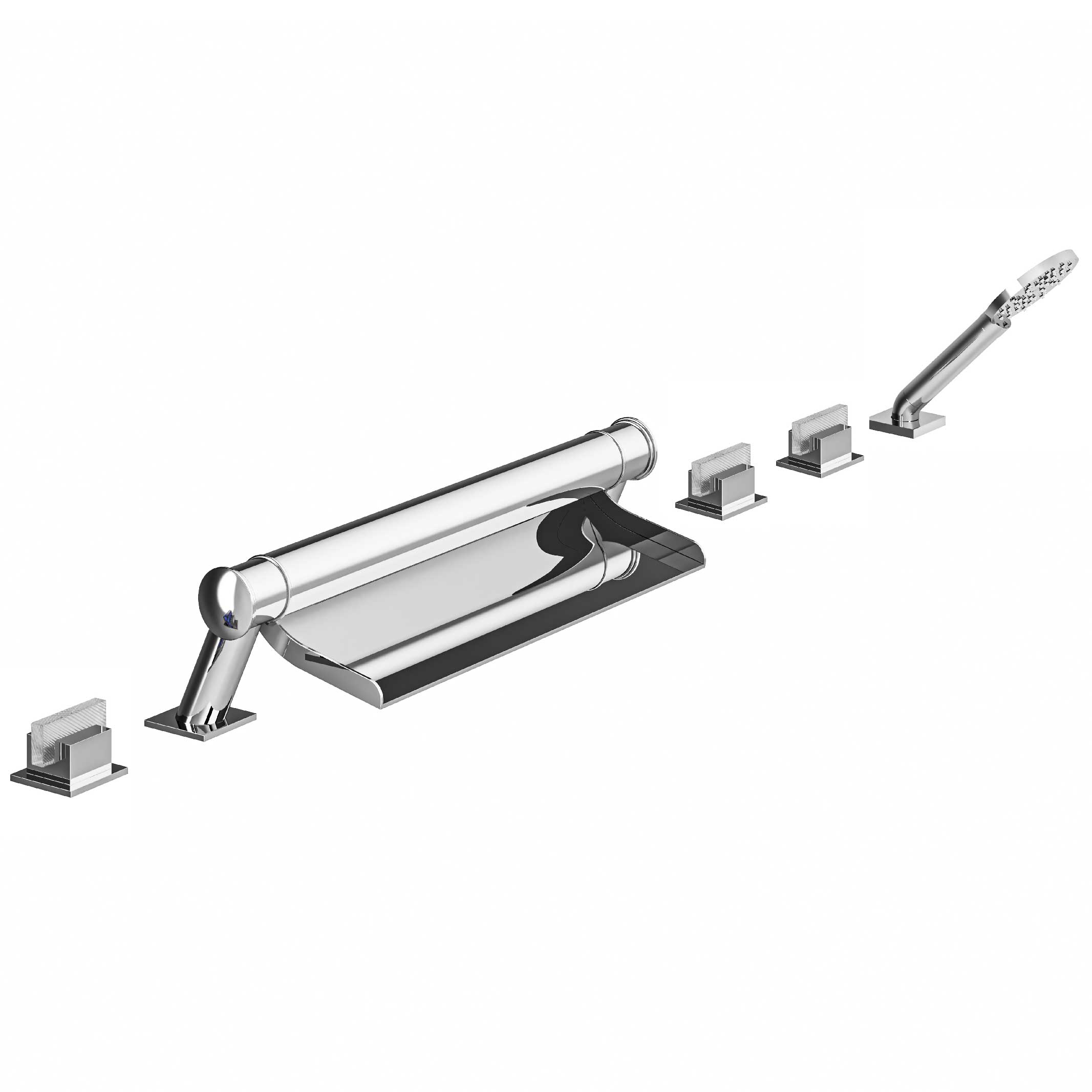 S14-3307 Bain-douche sur gorge 6 trous