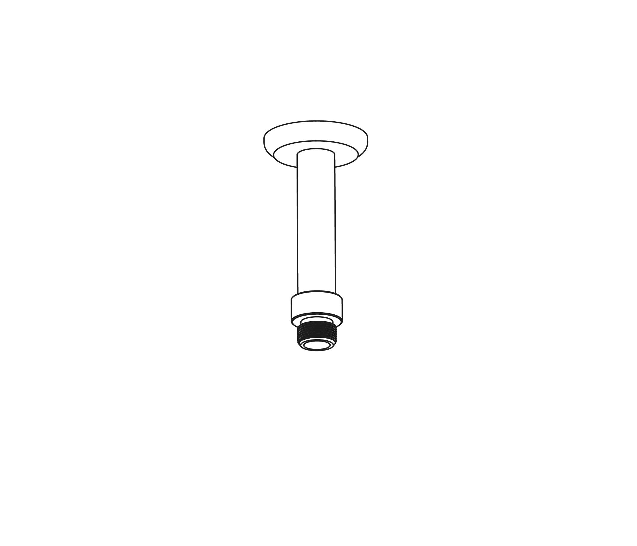 S146-2C120 Vertical shower arm 120mm