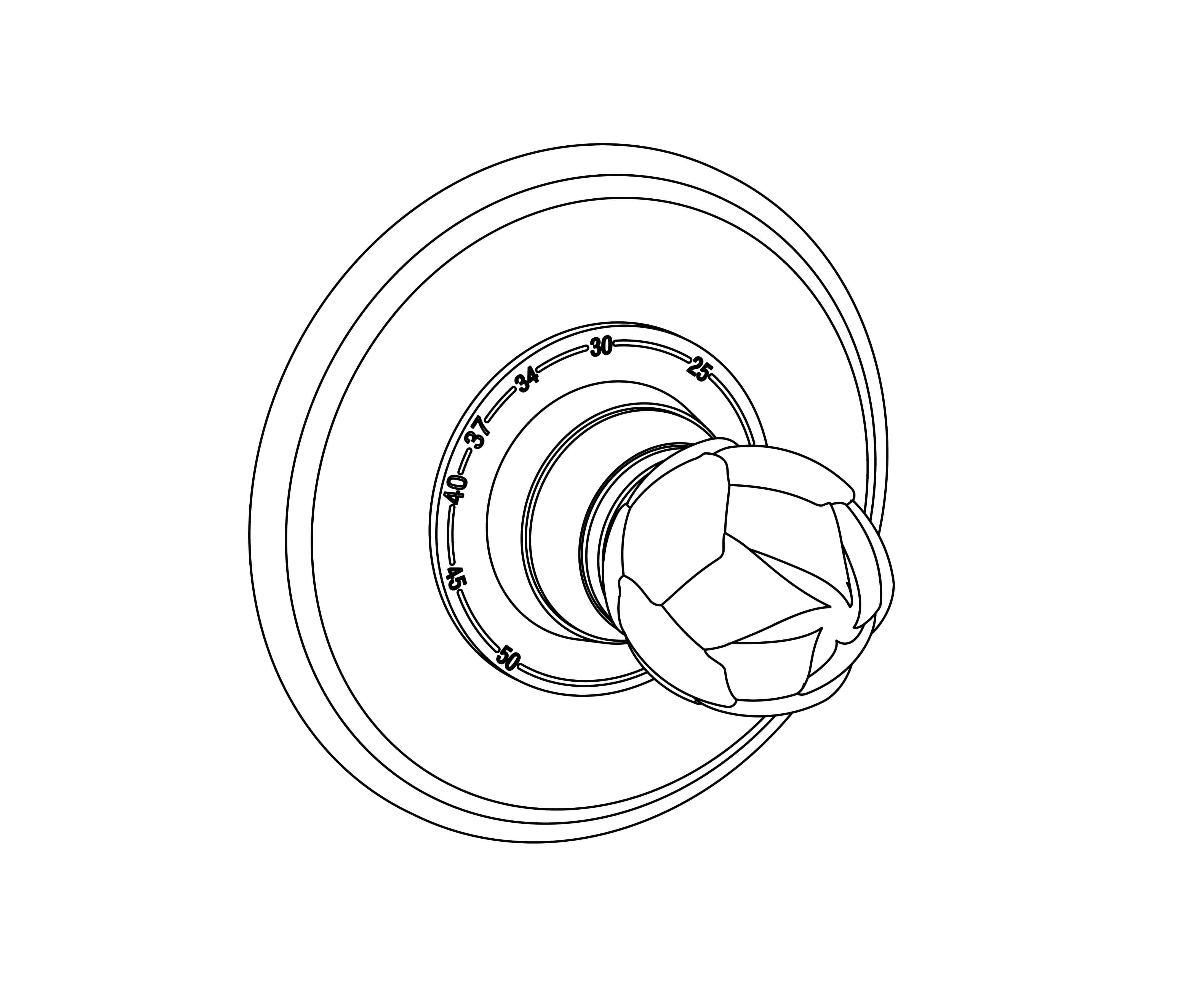 S146-2R1 Round trim set for T1 & T2