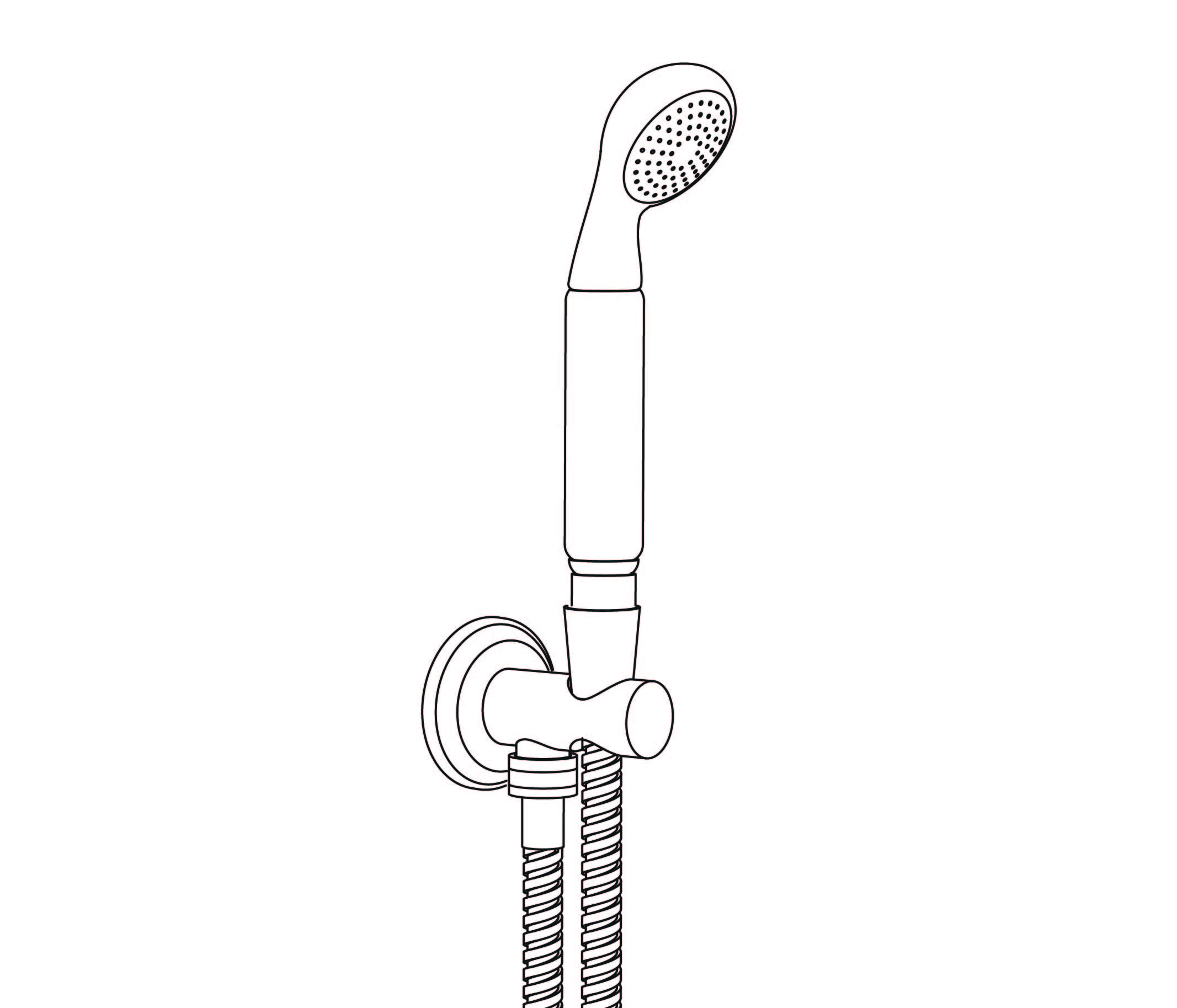 S146-3213 Handshower on wall outlet