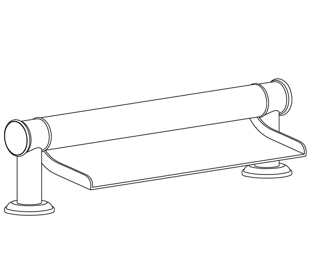 S146-3WF1 Bec de bain « Cascade »