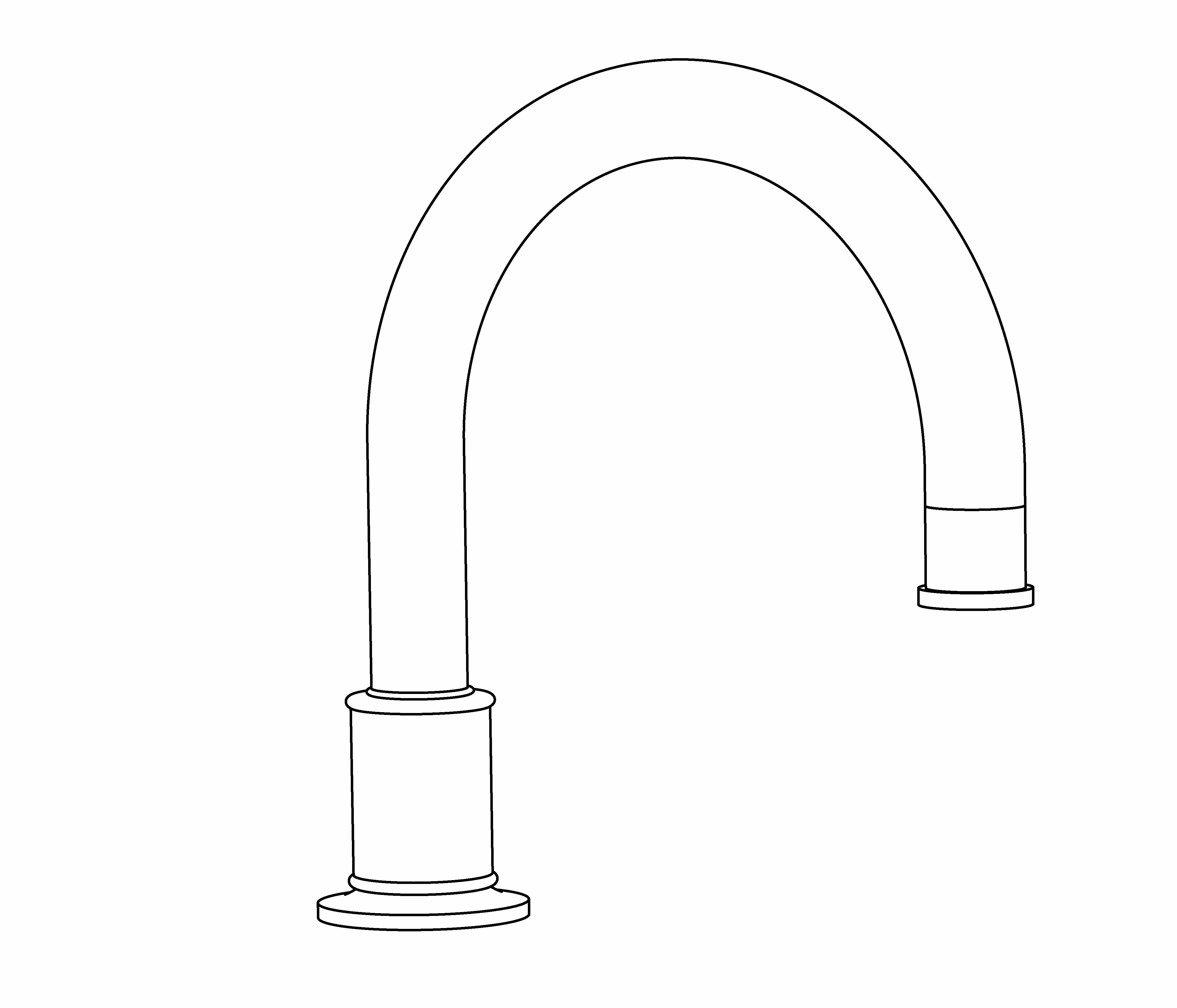 S149-3S2L Rim mounted bath spout