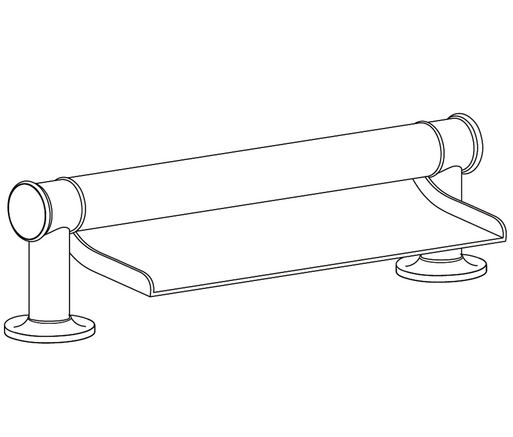 S149-3WF1 Bec de bain « Cascade »