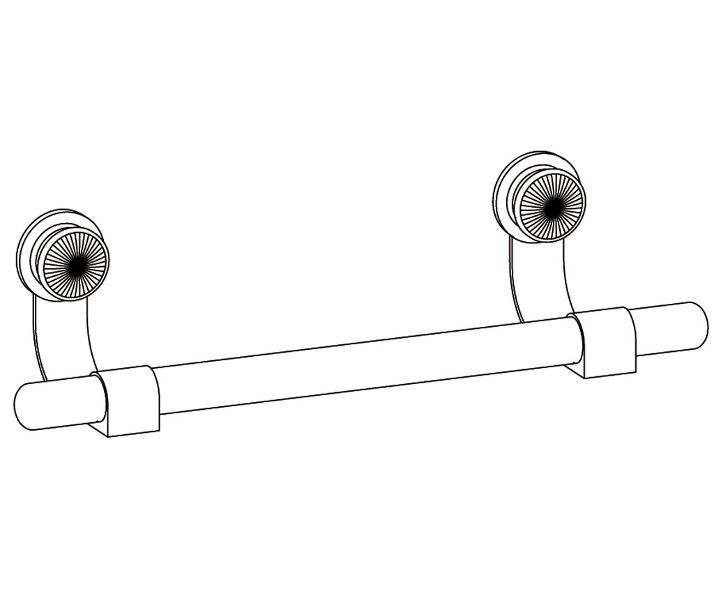 S149-508 Wall mounted single towel bar