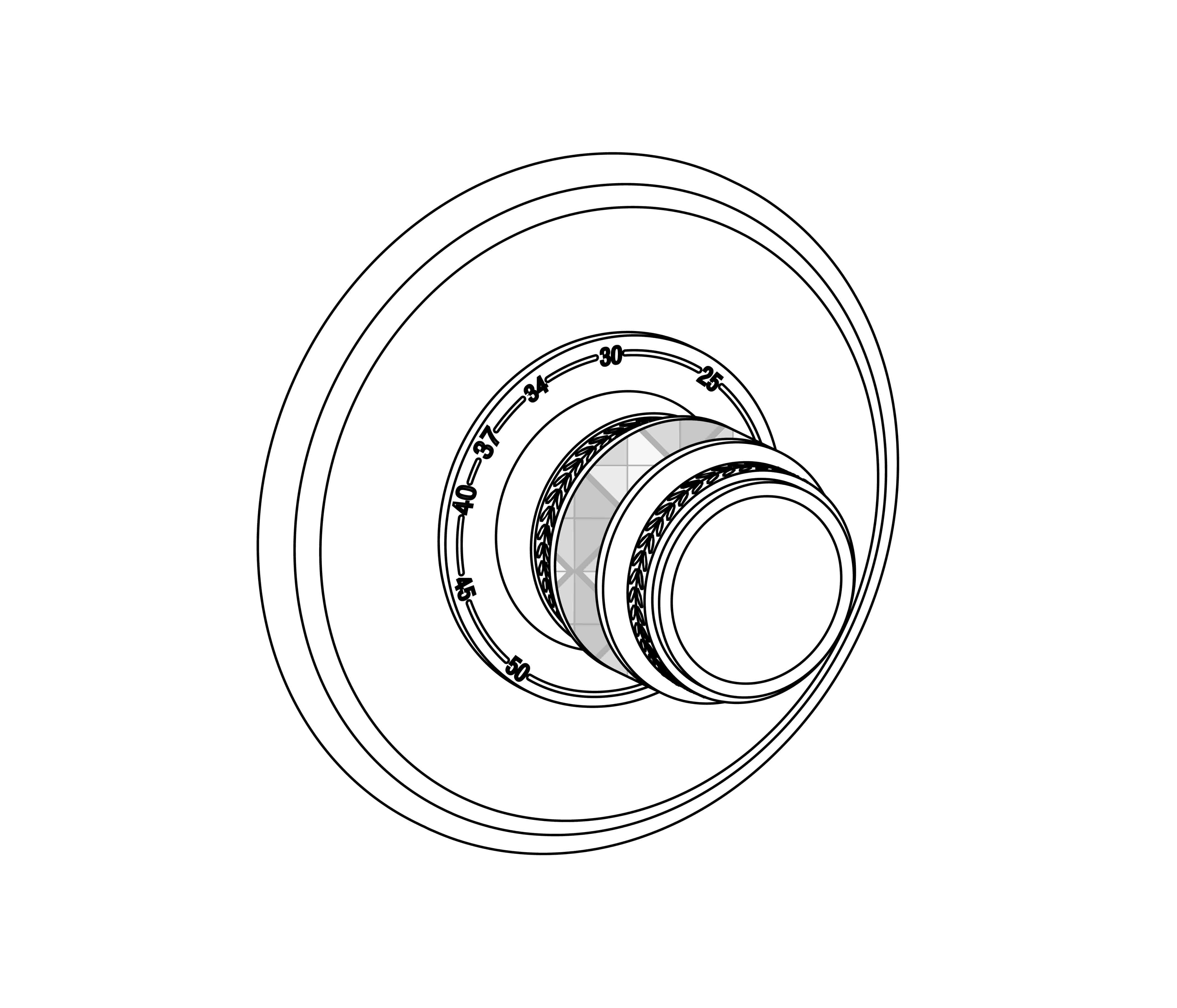 S150-2R1 Plaque ronde Ø 150 mm