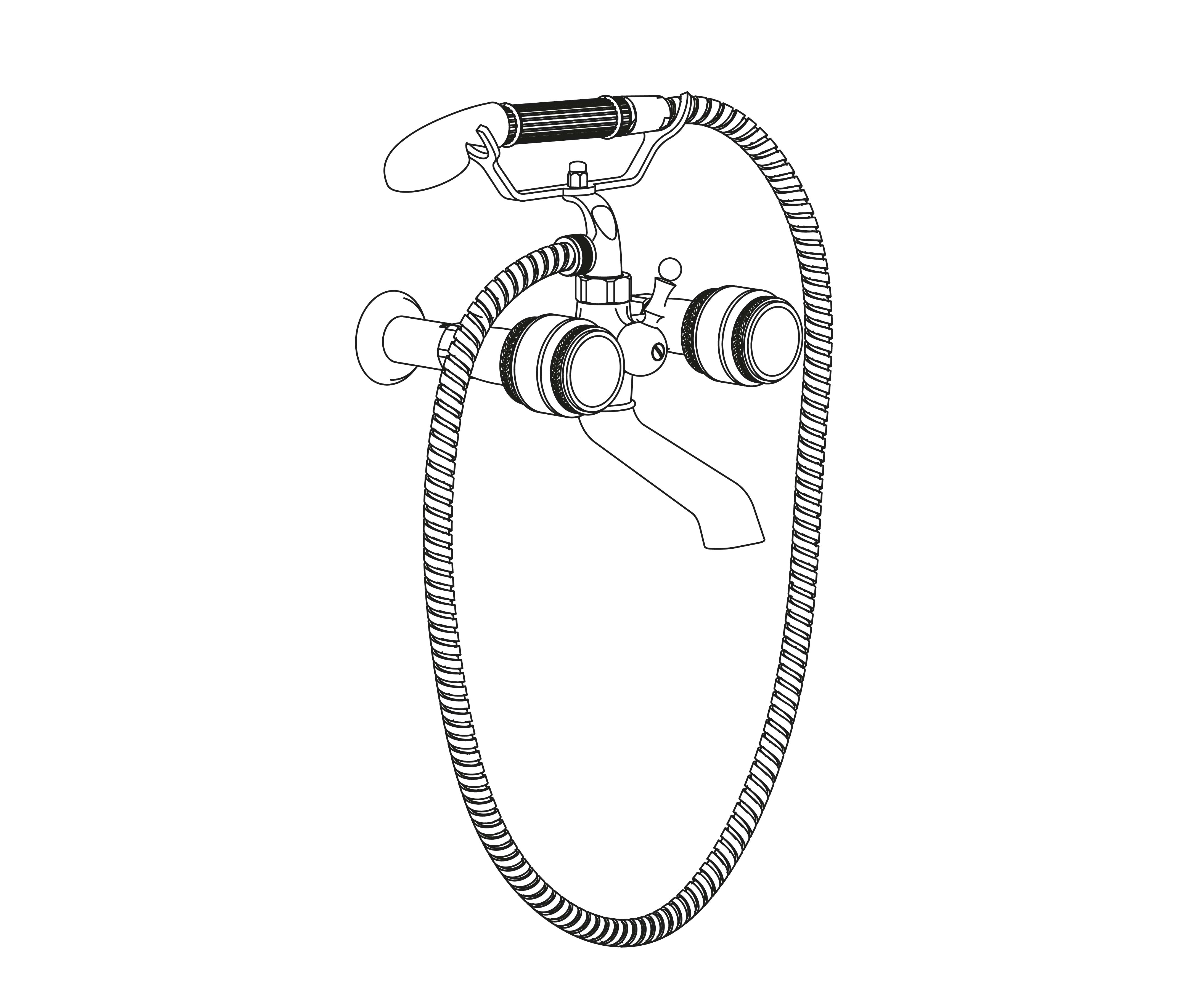 S150-3201 Wall mounted bath and shower mixer