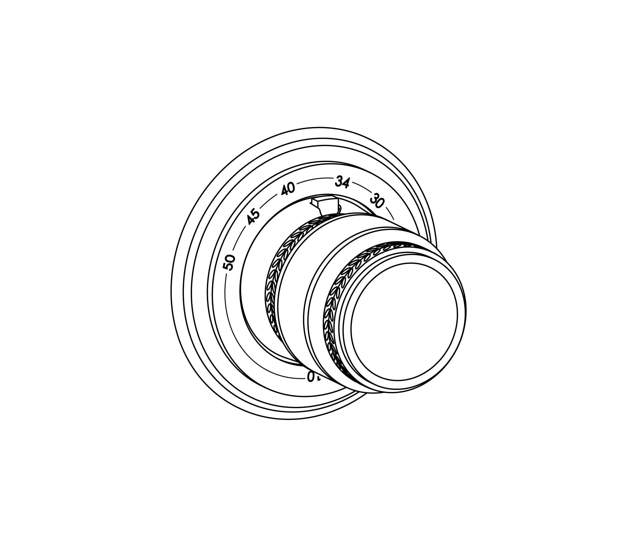 S150-4R0 Plaque ronde Ø 80 mm