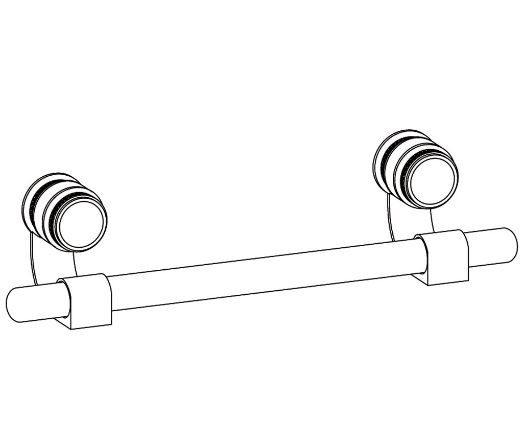 S150-508 Wall mounted single towel bar