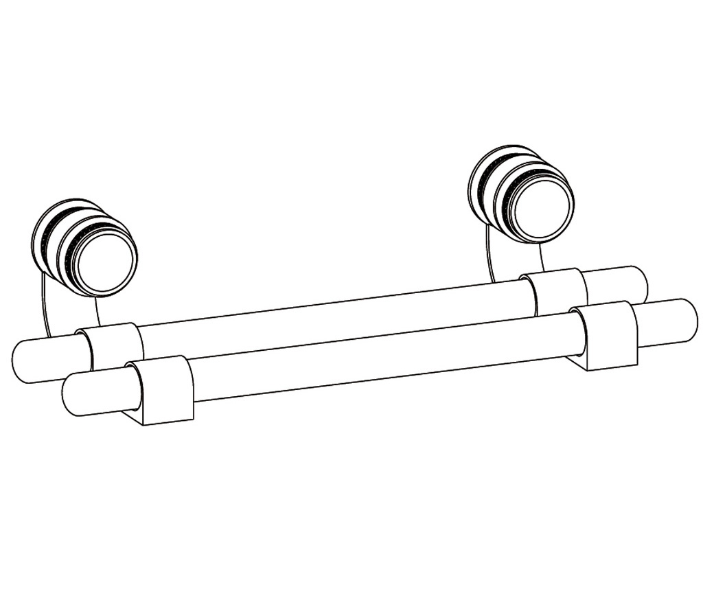 S150-509 Wall mounted double towel bar