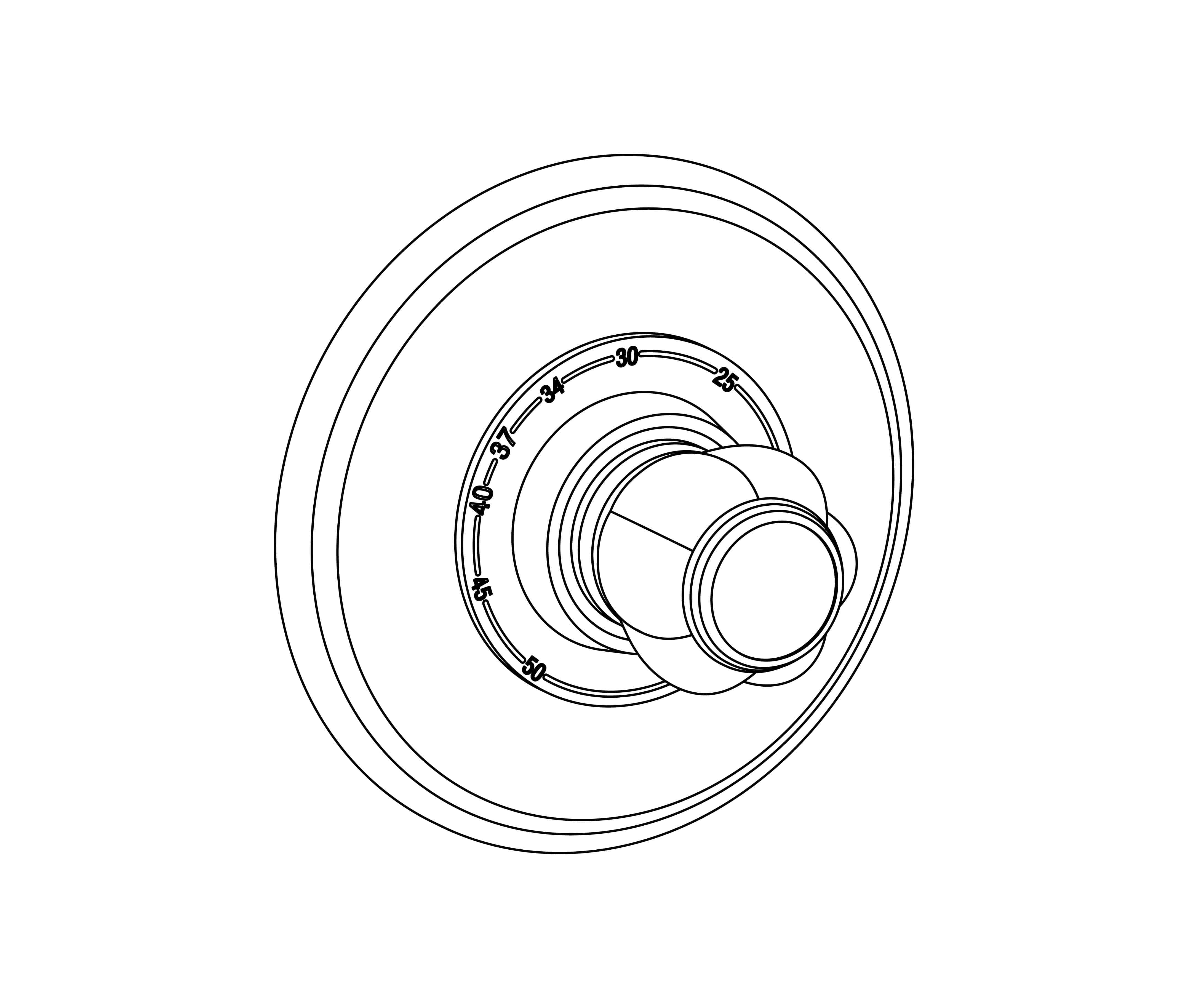 S152-2R1 Plaque ronde Ø 150 mm