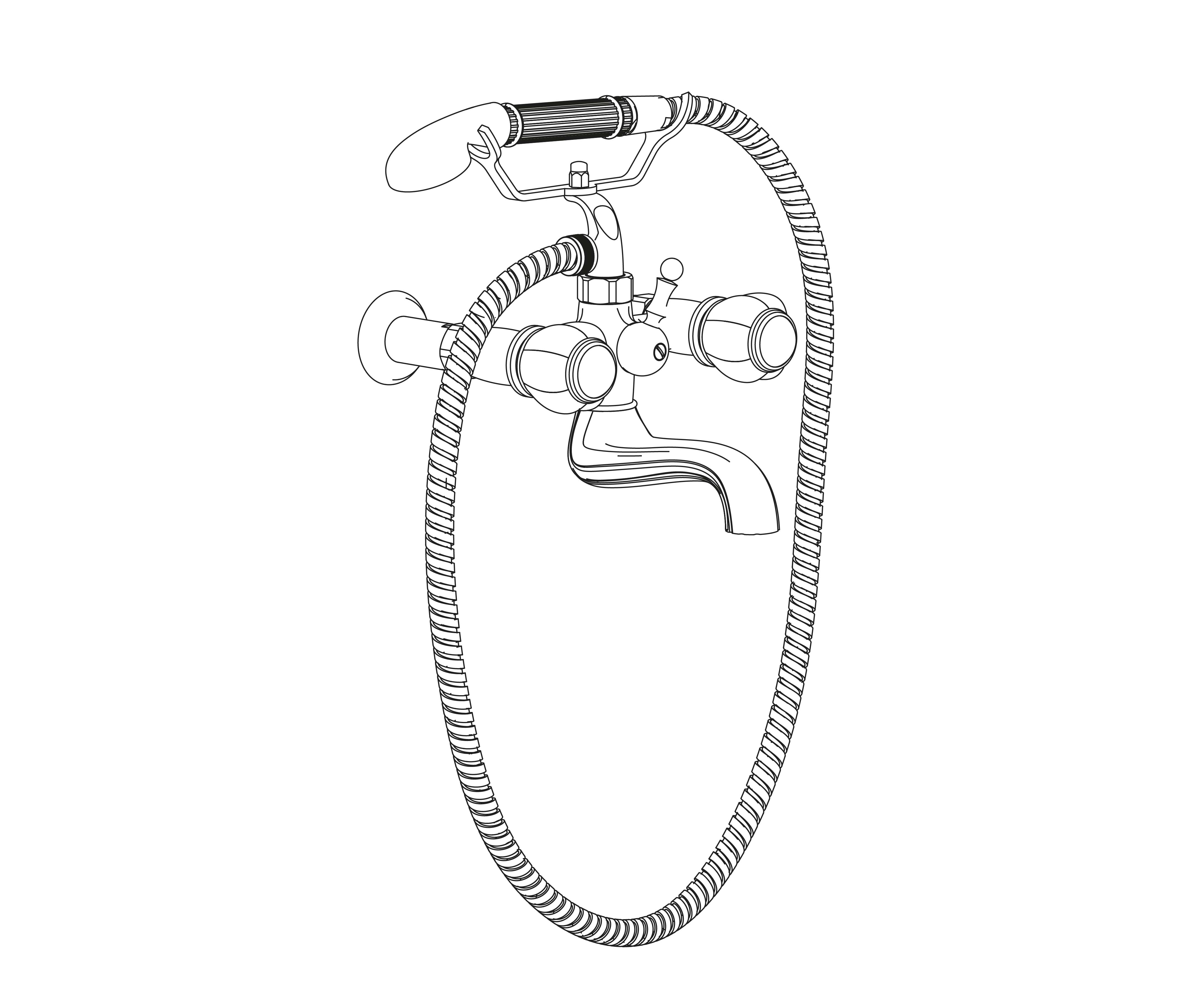 S152-3201 Wall mounted bath and shower mixer