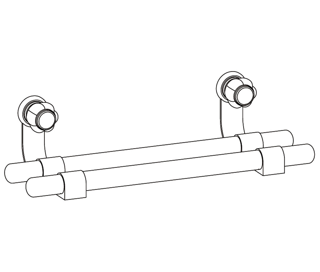 S152-509 Wall mounted double towel bar