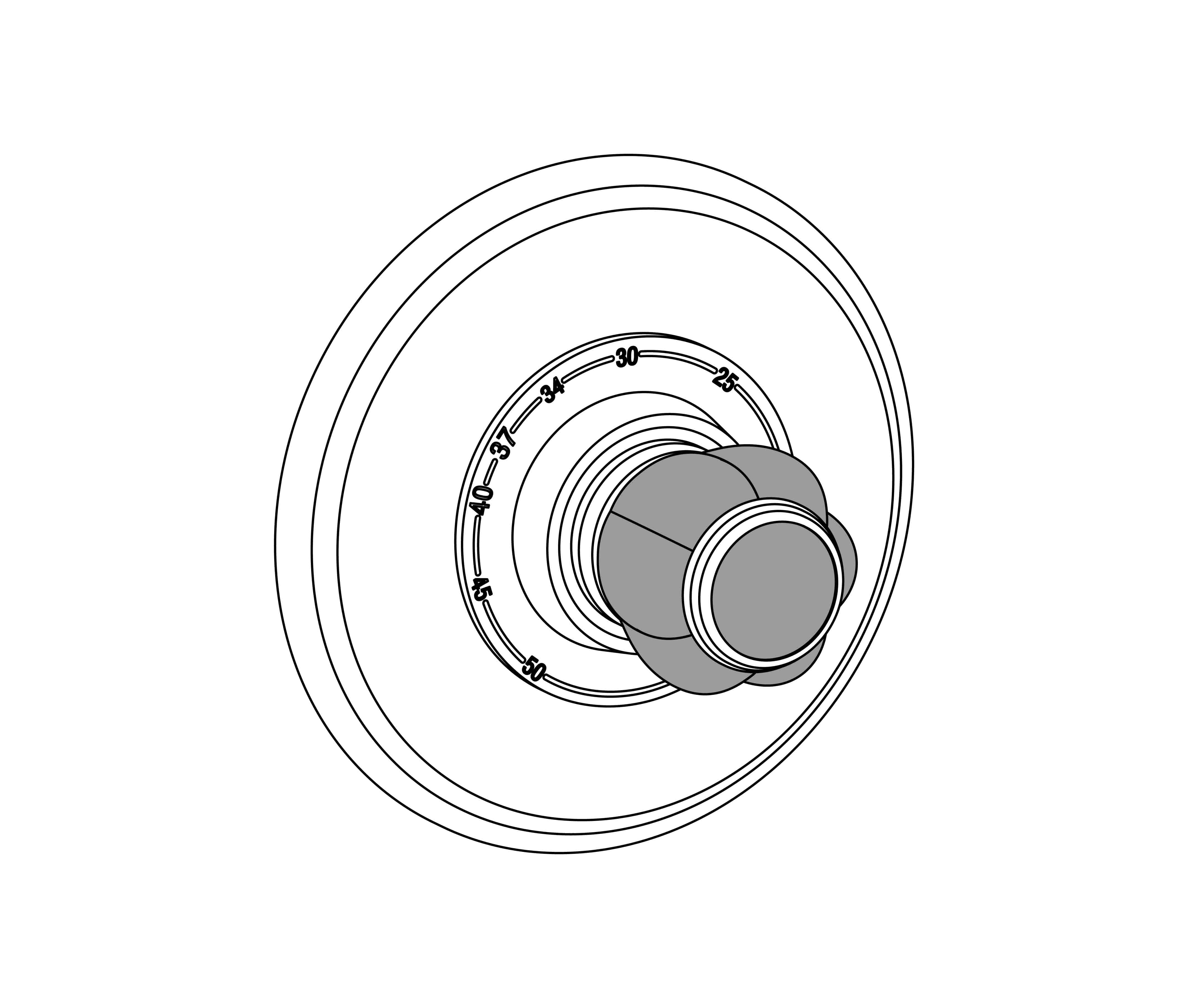 S153-2R1 Round trim set for T1 & T2