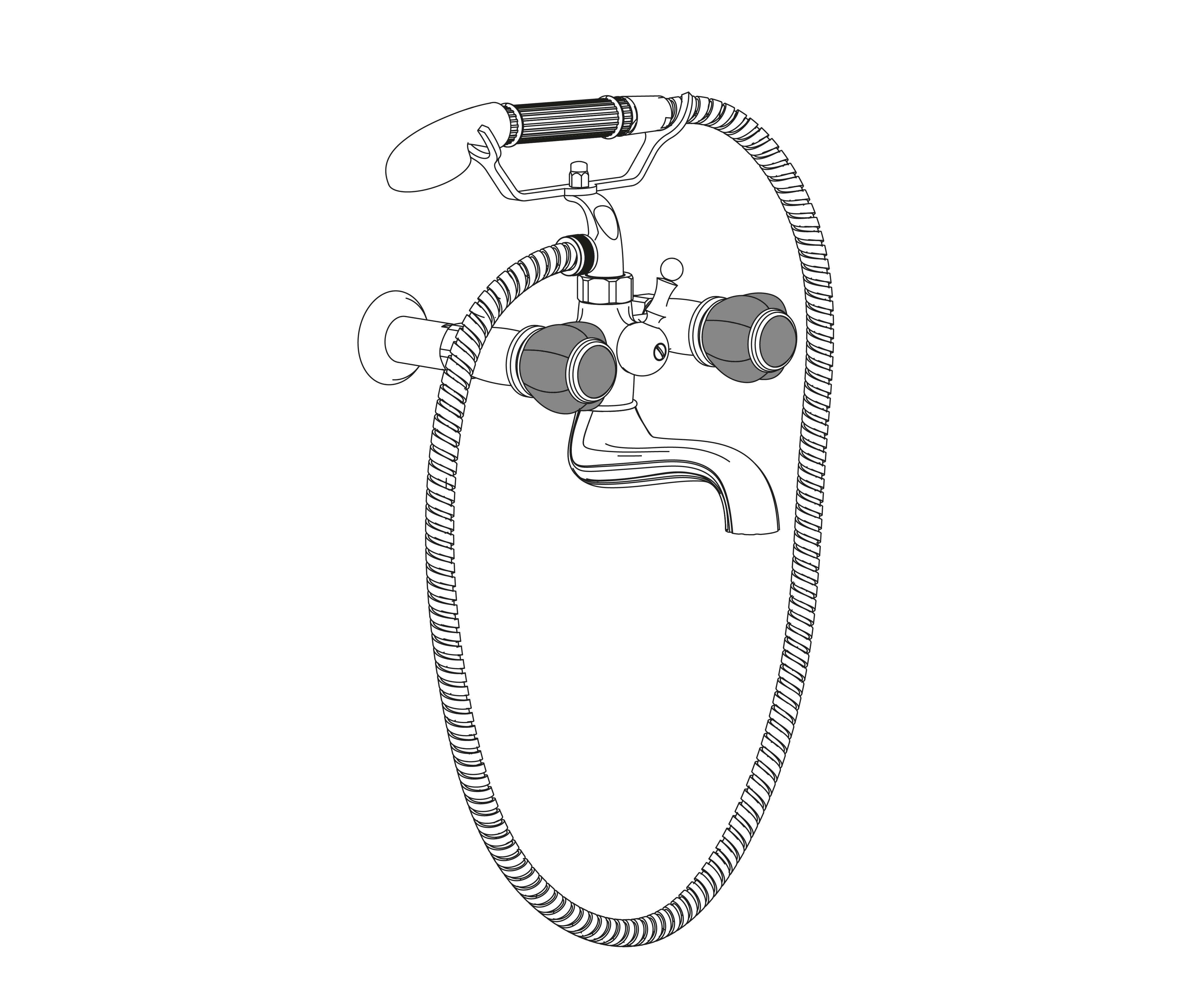 S153-3201 Wall mounted bath and shower mixer